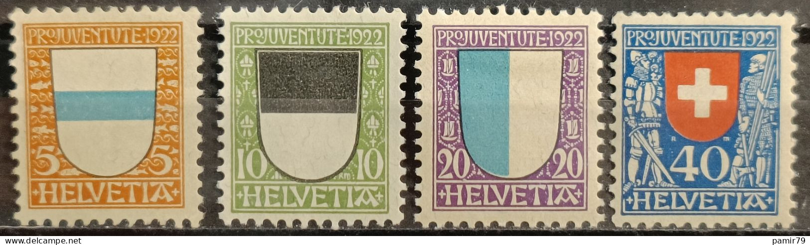 1922 PJ Kantonswappen Postfrisch** - Nuevos