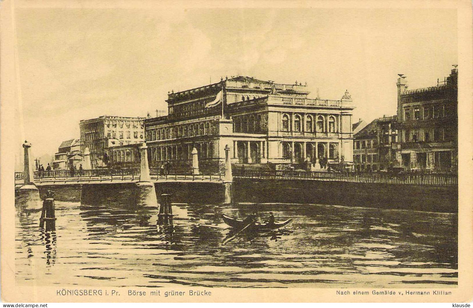 Königsberg I.Pr.(Kaliningrad) - Börse Mit Grüner Brücke Gel.1909 - Ostpreussen