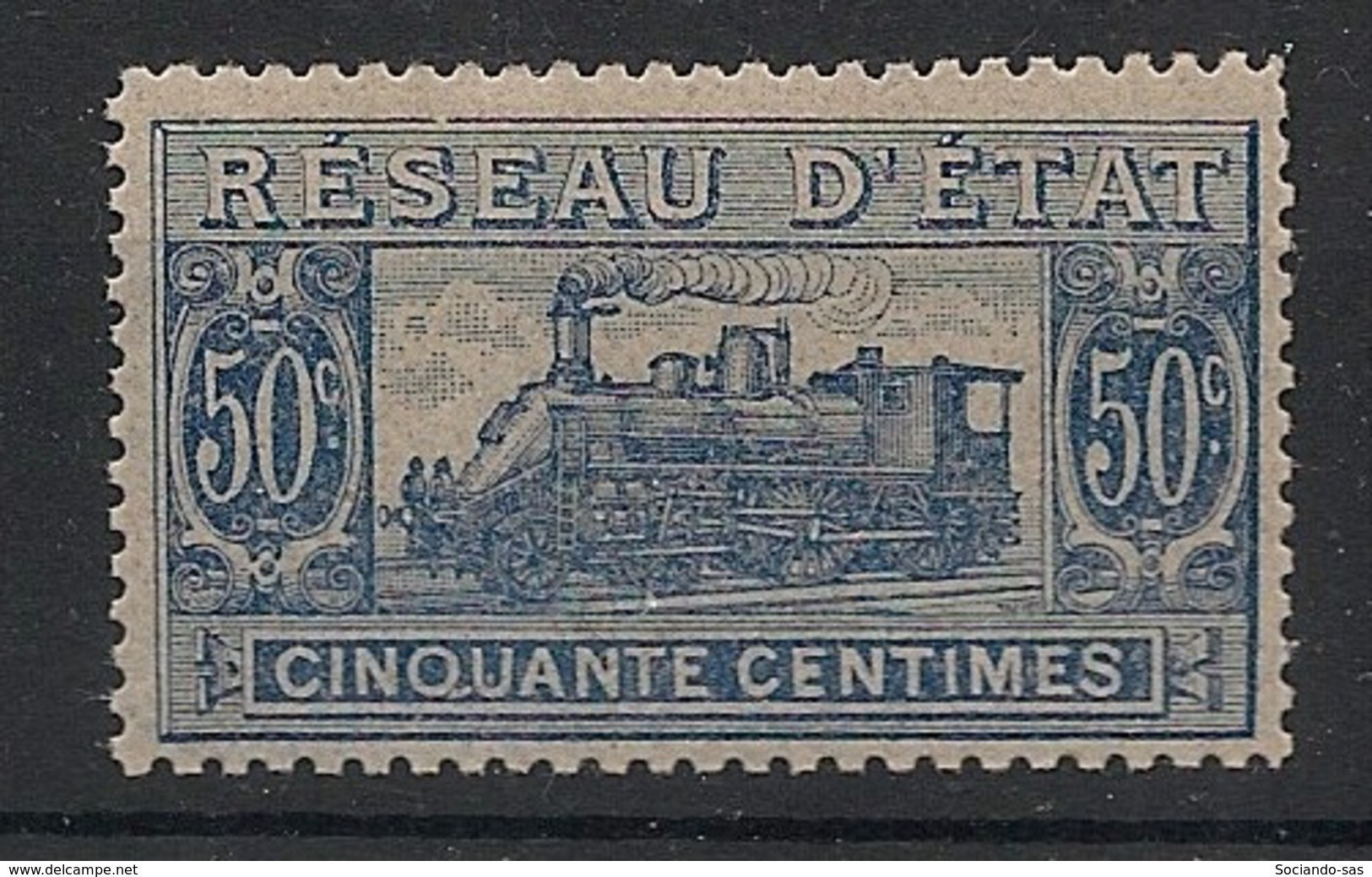 FRANCE - 1901 - Colis Postaux - N°YT. 12 - Train 50c Bleu - Neuf Luxe ** / MNH / Postfrisch - Ungebraucht