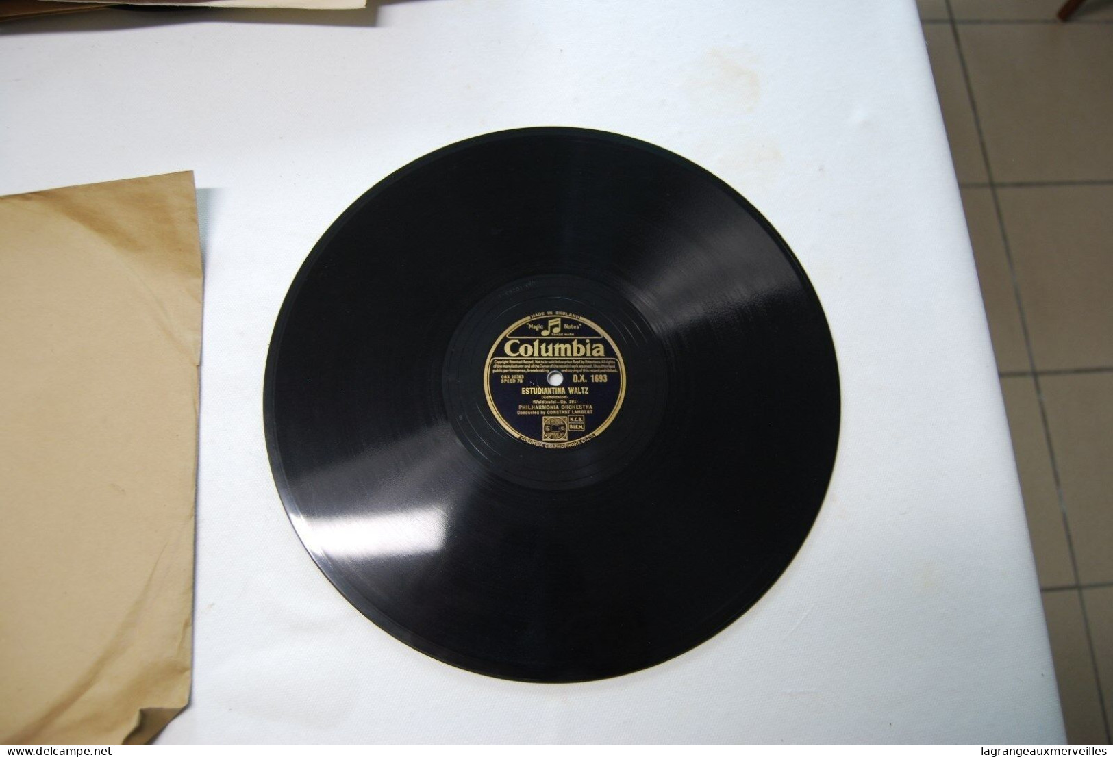 Di2 - Disque - Columbia - Waltz Gramophone - 78 T - Disques Pour Gramophone