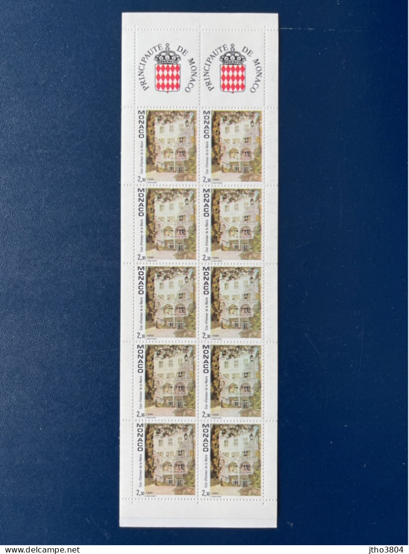MONACO - Carnet 6 De 10 Timbres à 23 FRF - Cours D’honneur De La Mairie - YT 1709 - Unused Stamps