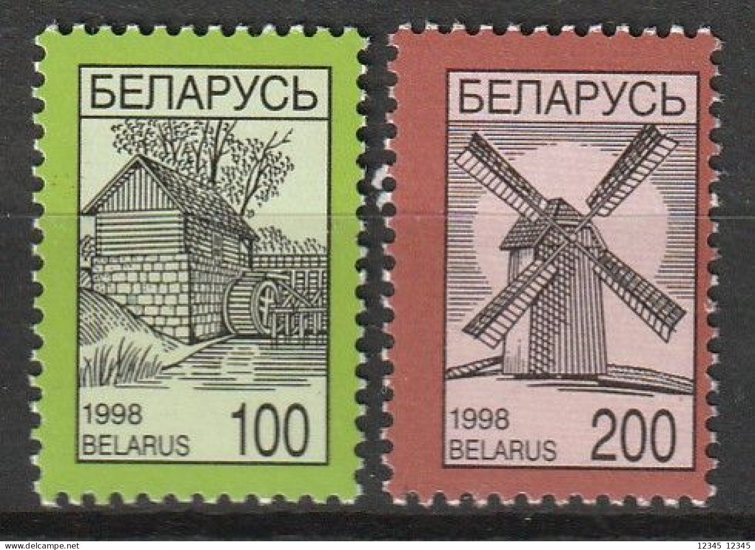 Wit Rusland 1998, Postfris MNH, Watermill, Windmill - Belarus