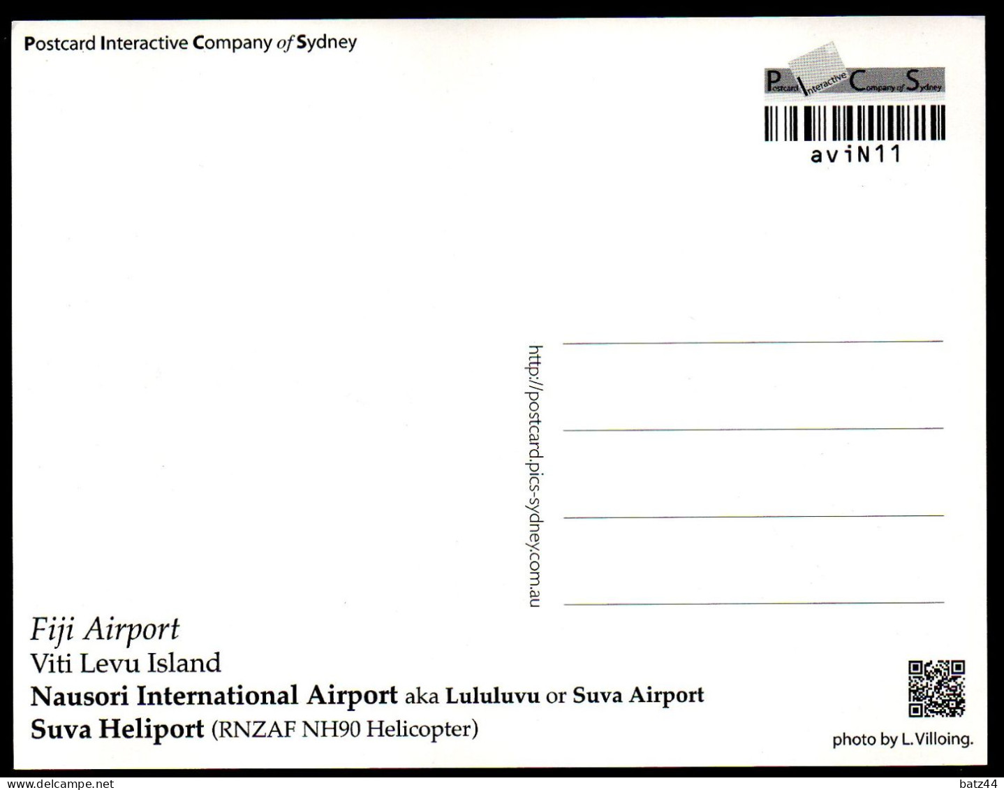 FIJI AIRPORT Viti Levu Island Nausori International Airport Suva Heliport (RNZAF NH90 Helicopter) - Aerodromi