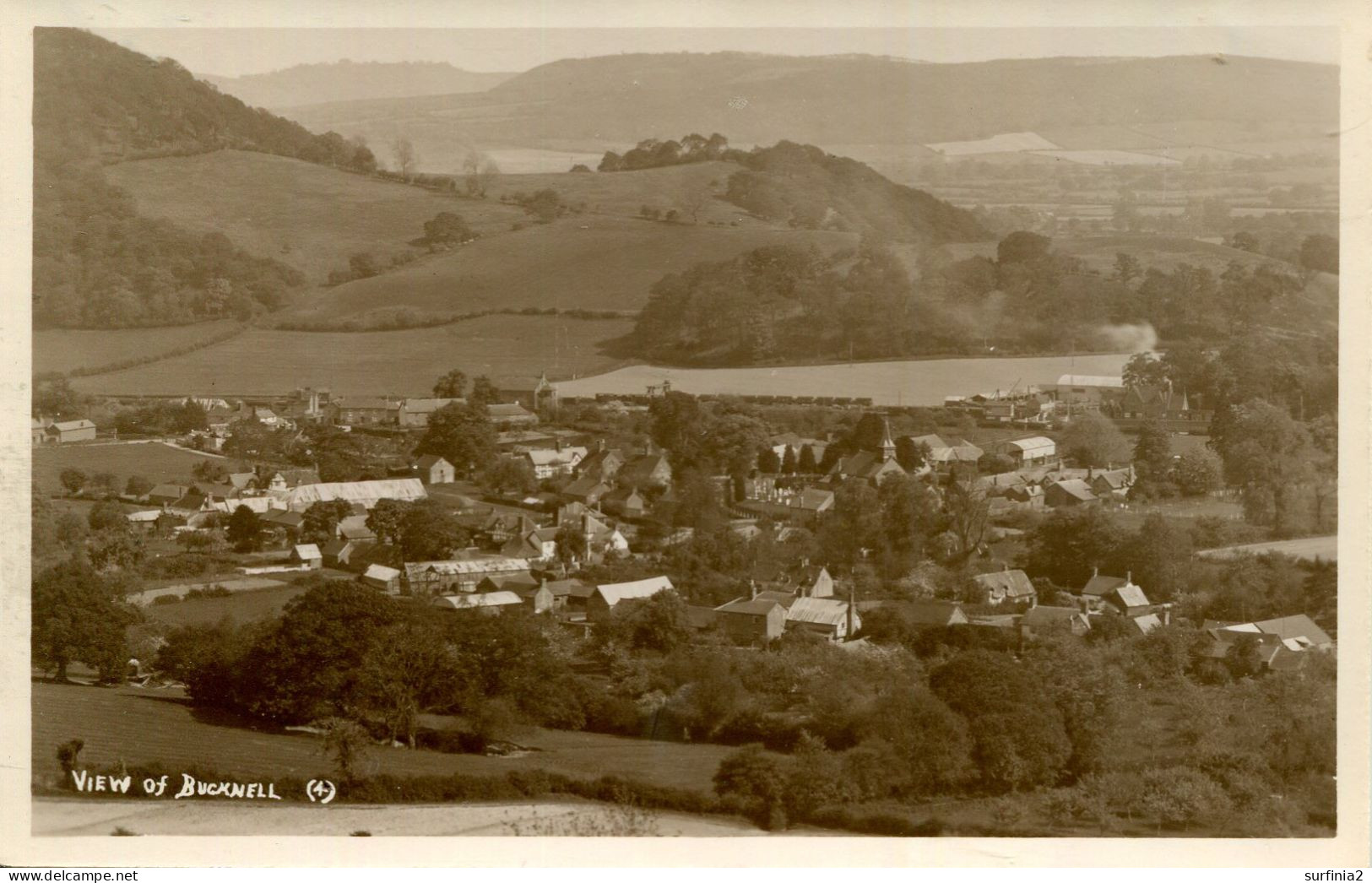 SHROPSHIRE - VIEW OF BUCKNELL RP Sh412 - Shropshire