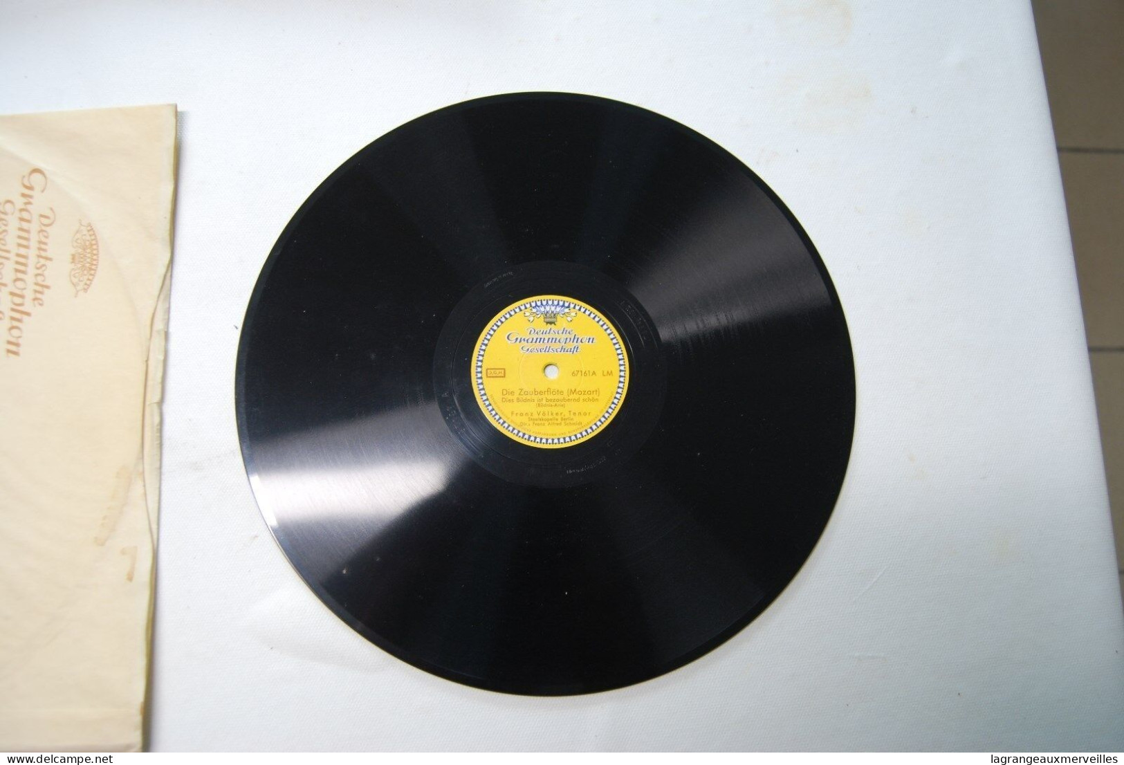 Di2 - Disque - Deutsche Grammophon - Mozart - 78 T - Disques Pour Gramophone