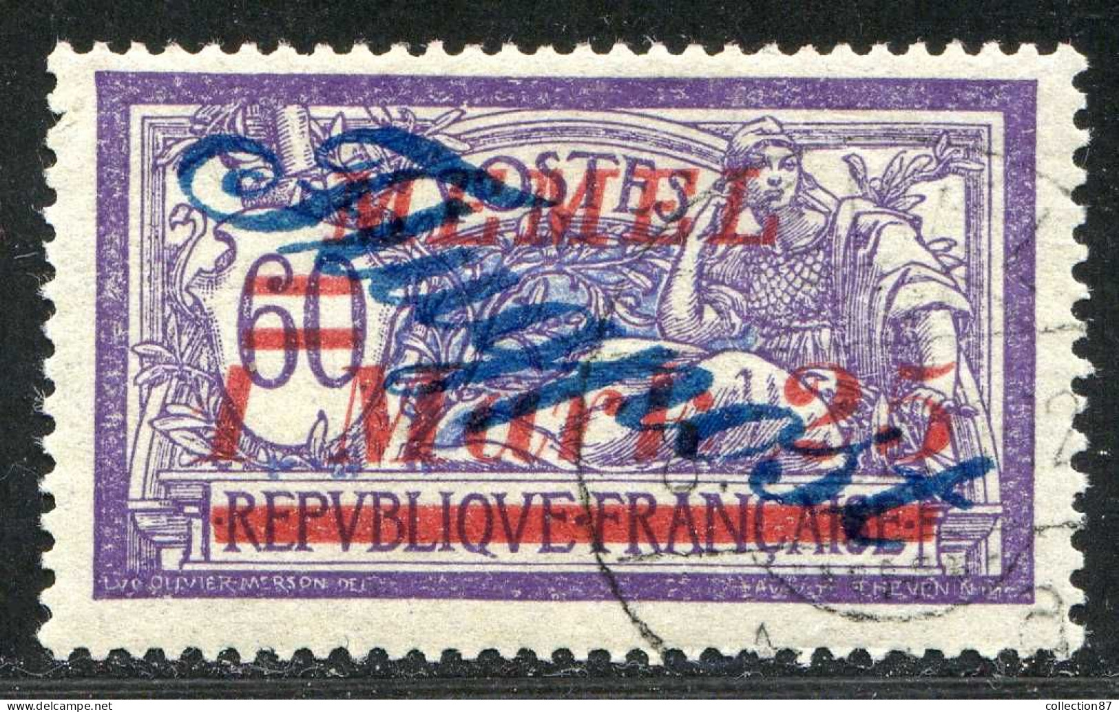 REF 090 > MEMEL < Yv PA N° 11 Ø < Oblitéré Dos Visible - Used Ø Air Mail - Gebraucht