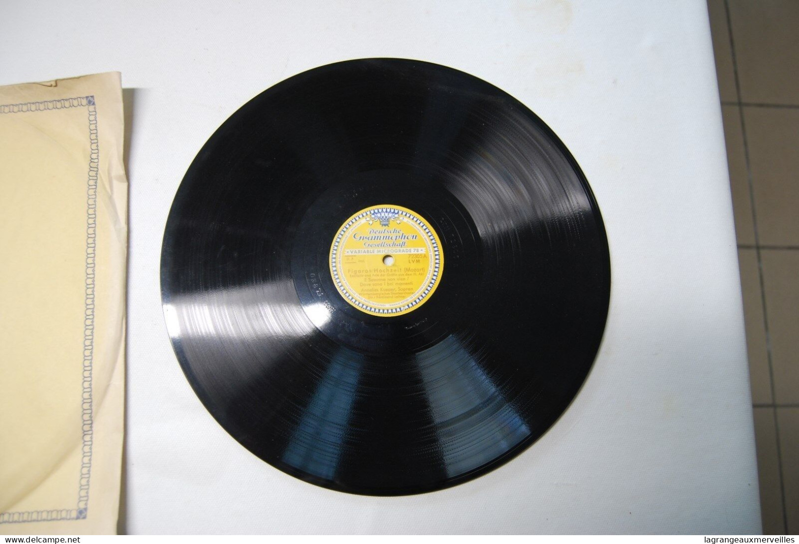 Di2 - Disque - Deutche Grammophon - Mozart - 78 T - Discos Para Fonógrafos