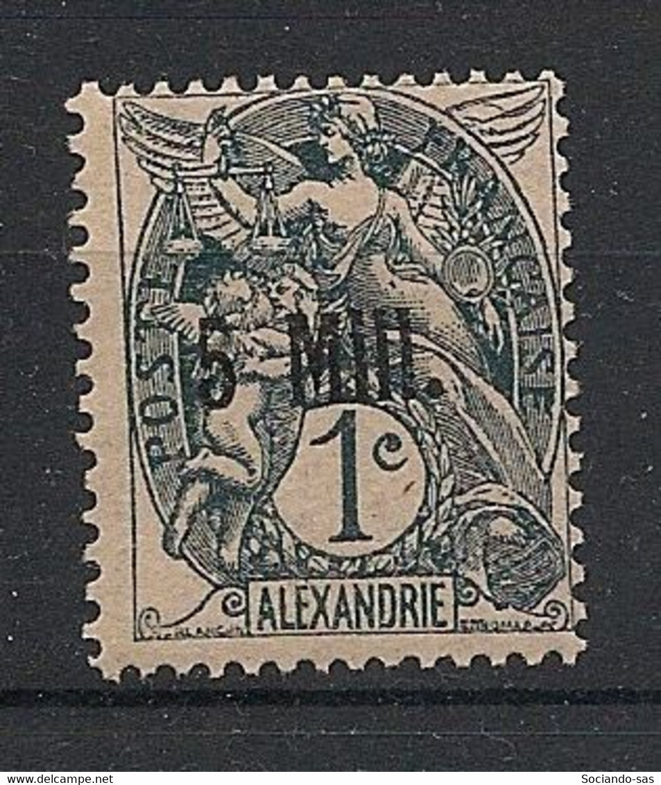 ALEXANDRIE - 1921 - N°YT. 38a - Type Blanc 5m Sur 1c Gris-noir - Neuf Luxe ** / MNH / Postfrisch - Ongebruikt