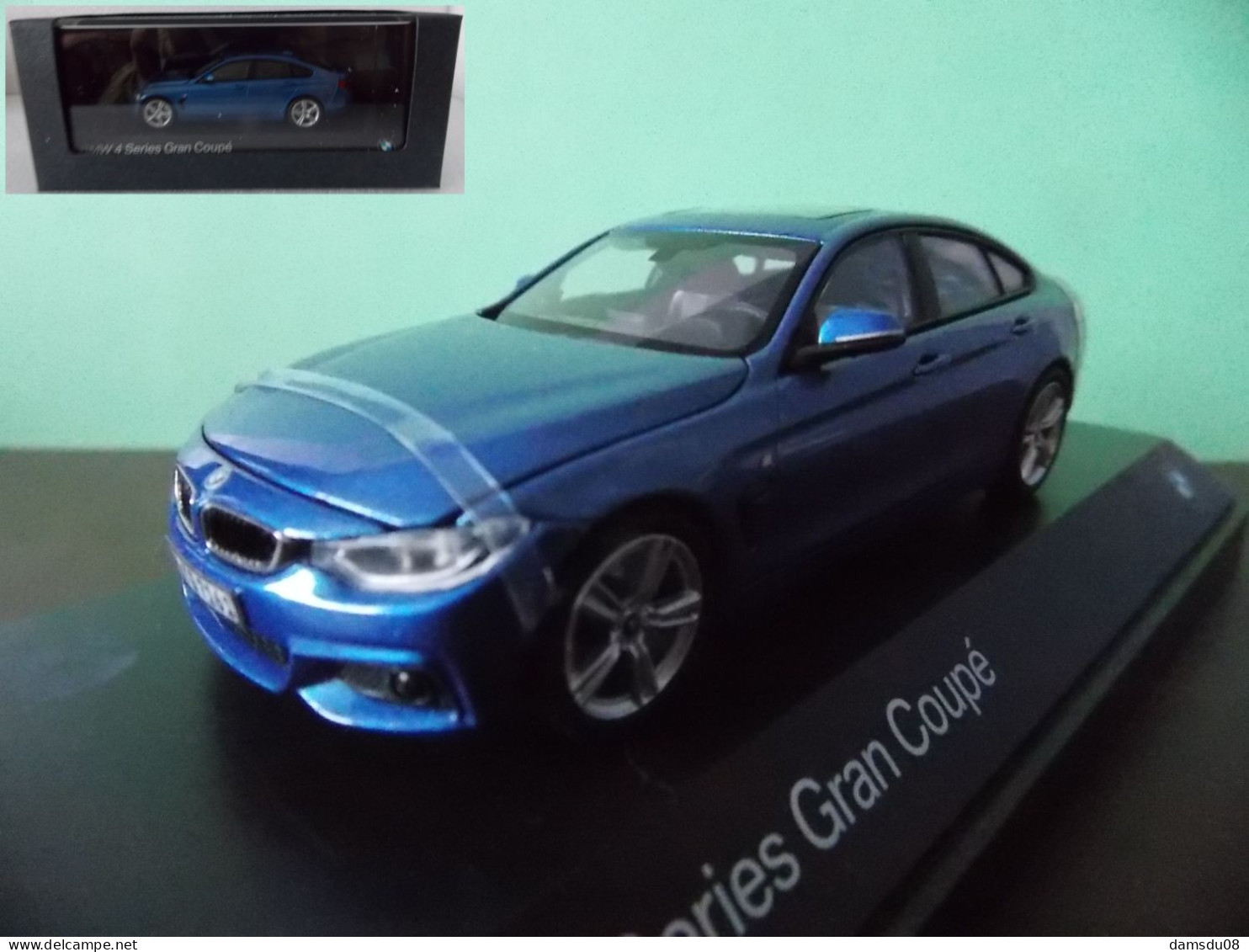 Kyosho BMW Serie 4 Gran Coupé Bleu Estoril Echelle 1/43 En Boite Vitrine Et Surboite Carton - Kyosho