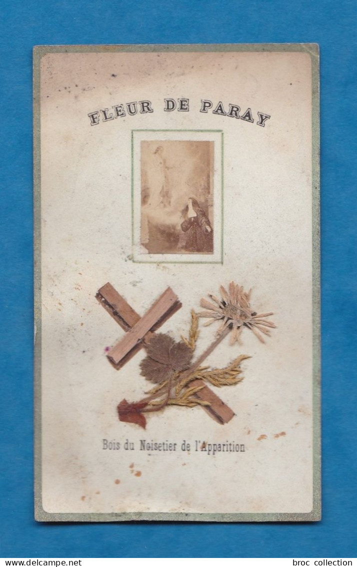 Paray-le-Monial, Fleurs De Paray Et Bois Du Noisetier De L'apparition, Sainte Marguerite-Marie Alacoque, Relique - Images Religieuses