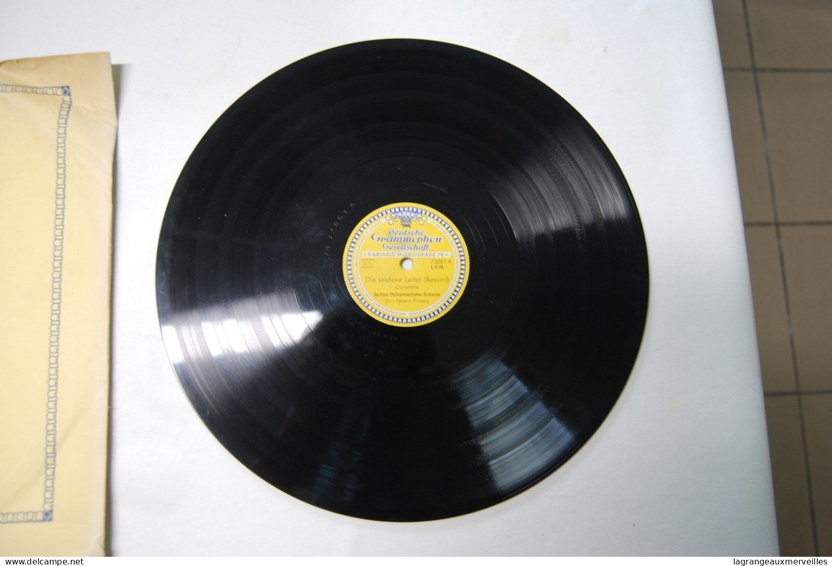 Di2 - Disque - Deutche Gramofon - Rossini - 78 T - Discos Para Fonógrafos