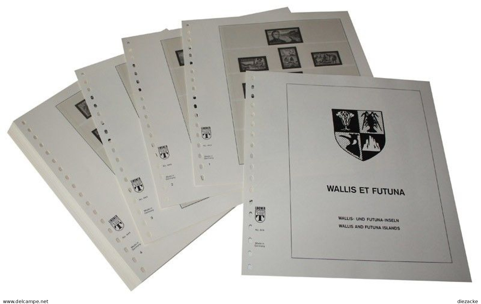 Lindner-T Wallis Und Futuna-Inseln 1955-1983 Vordrucke 444 Neuware ( - Vordruckblätter