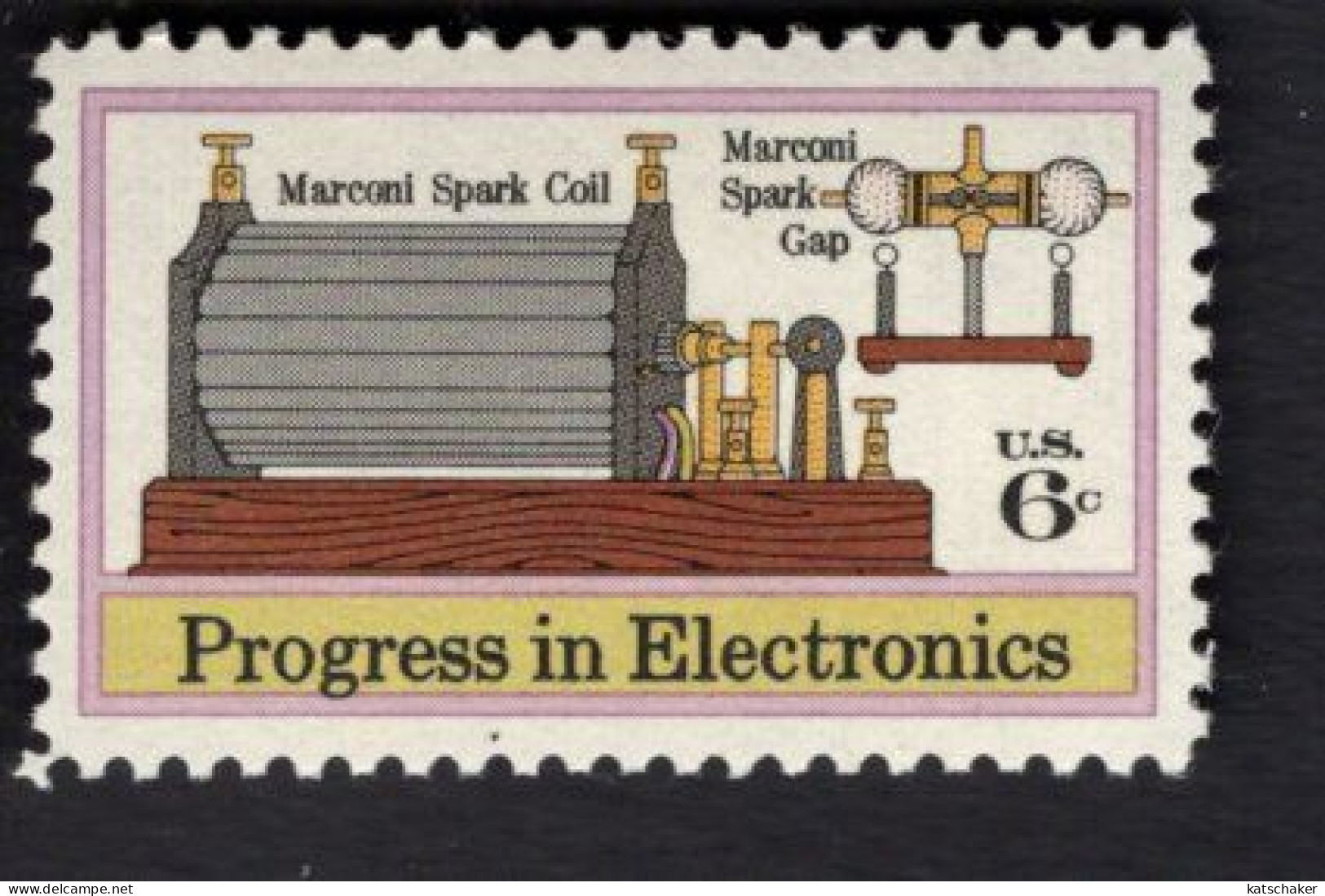 204355930 1973 SCOTT 1500 (XX) POSTFRIS MINT NEVER HINGED  - ELECTRONIC PROGRESS - MARCONI S SPARK COIL AND GAP - Ongebruikt