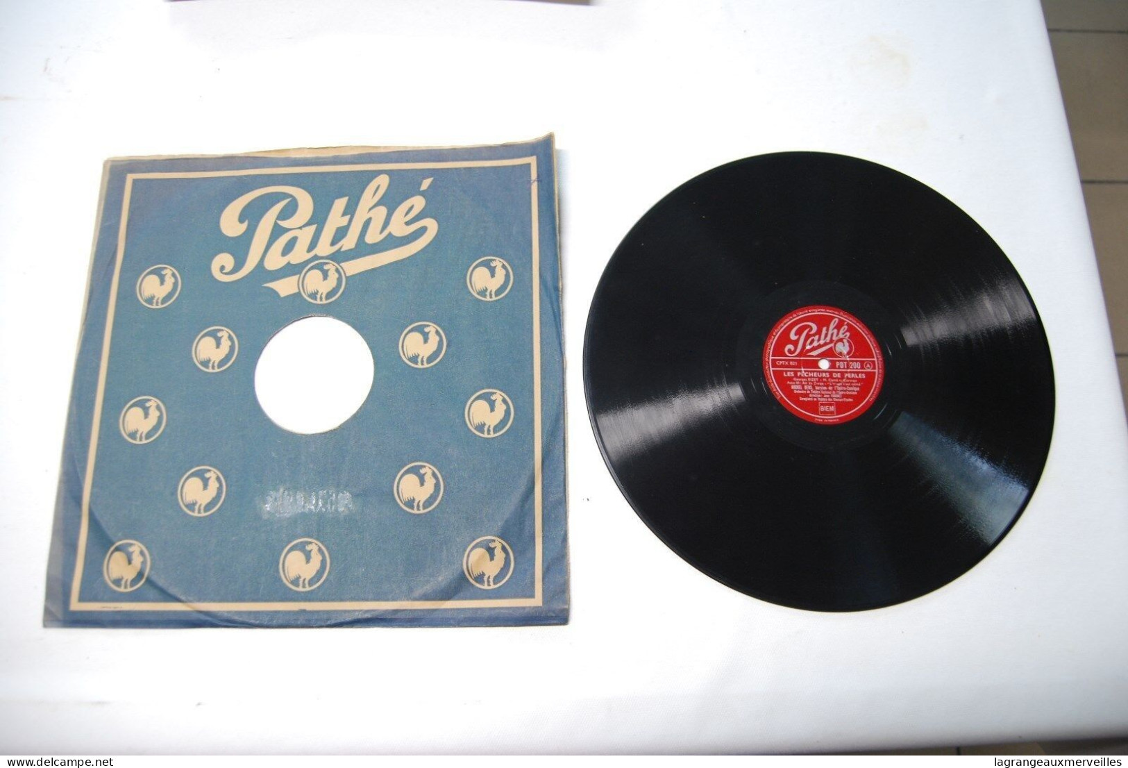 Di2 - Disque Pathe - Les Pecheurs De Perles - Bizet - 78 Rpm - Gramophone Records