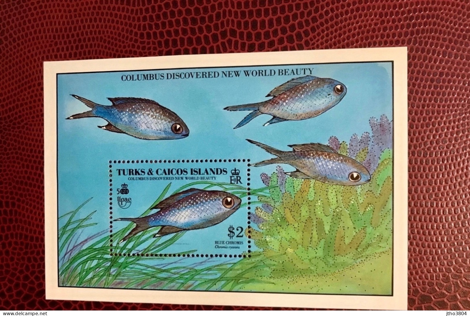 TURK & CAICOS 1990 Bloc 1v Neuf MNH ** Mi Bl 87 YT Pez Fish Peixe Fisch Pesce Poisson - Fische