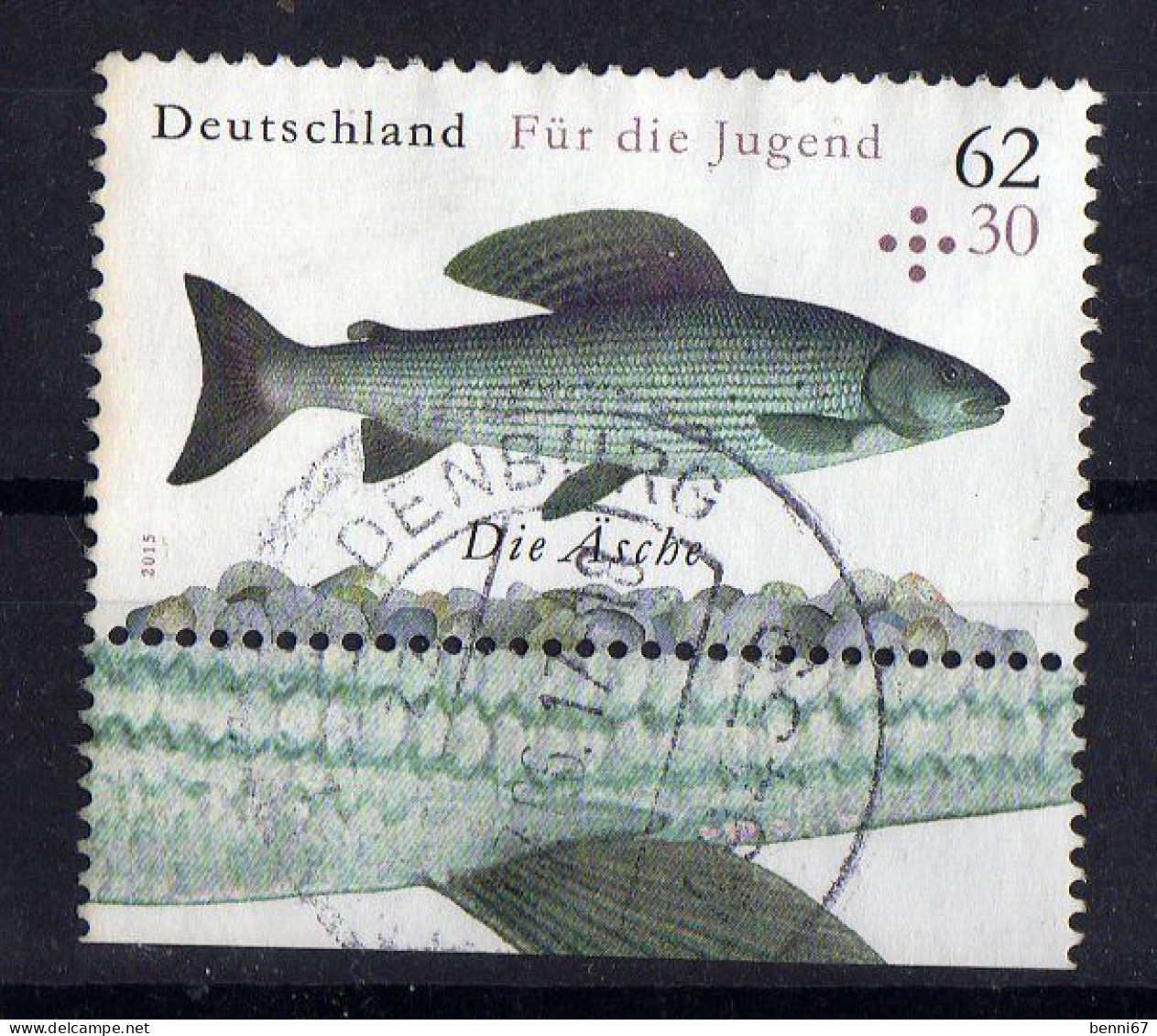 ALLEMAGNE Deutschland Germany  2015 Poisson Fisch Obl - Gebraucht