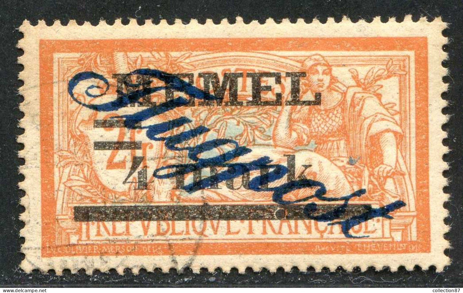 REF 090 > MEMEL < Yv PA N° 16 Ø < Oblitéré Dos Visible - Used Ø Air Mail - Gebruikt