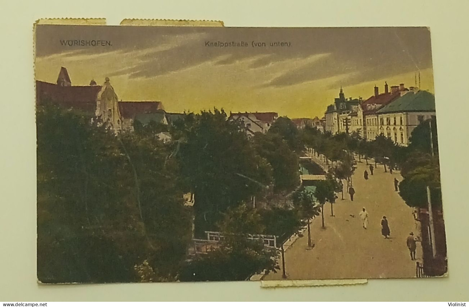 Germany-WORISHOHEN-Kneippstrasse-Postmark Bad Worishofen 1928. - Bad Woerishofen