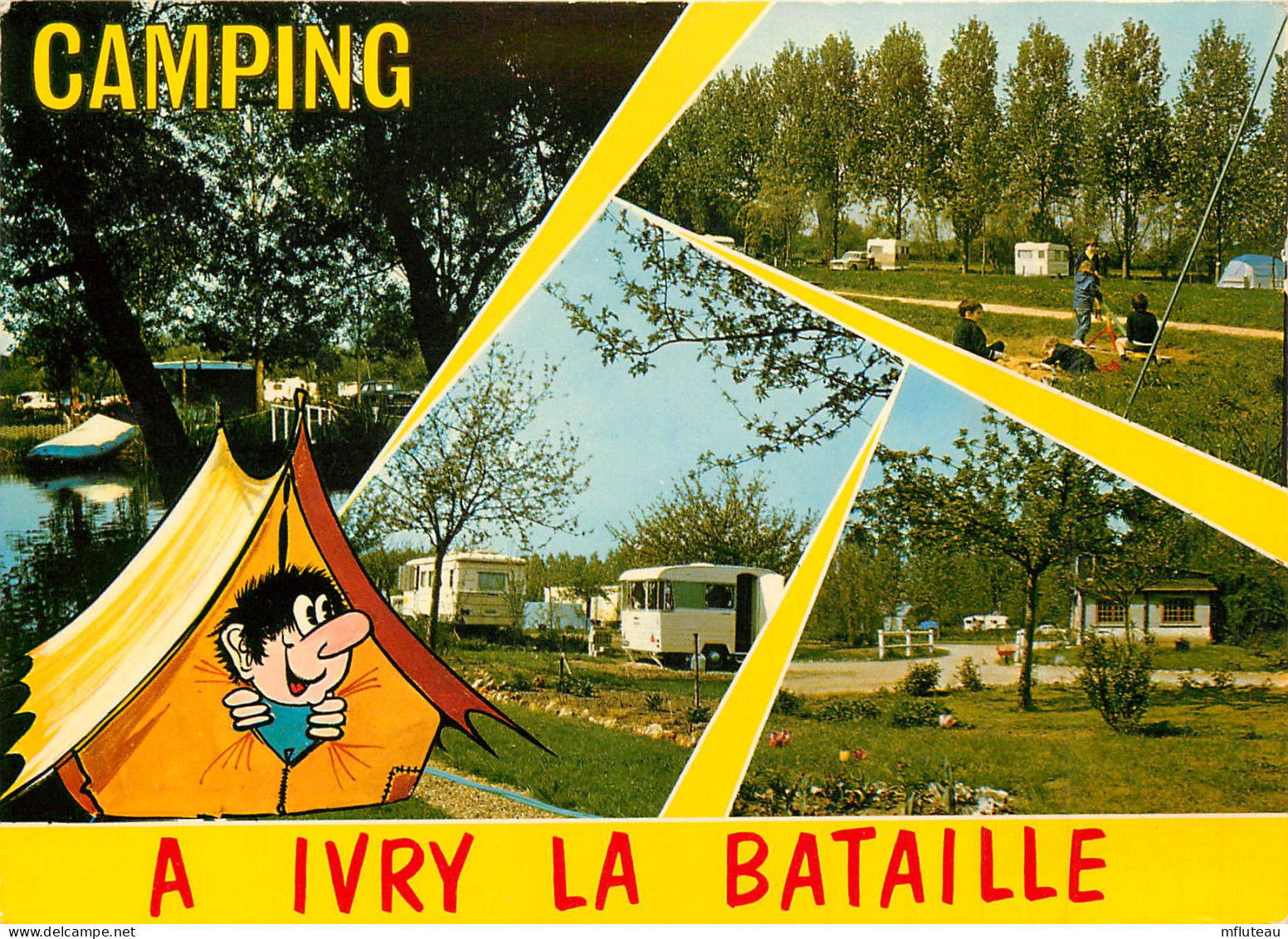 27* IVRY LA BATAILLE  Camping -  Multivues  (CPM 10,5x15cm) RL16,1524 - Ivry-la-Bataille