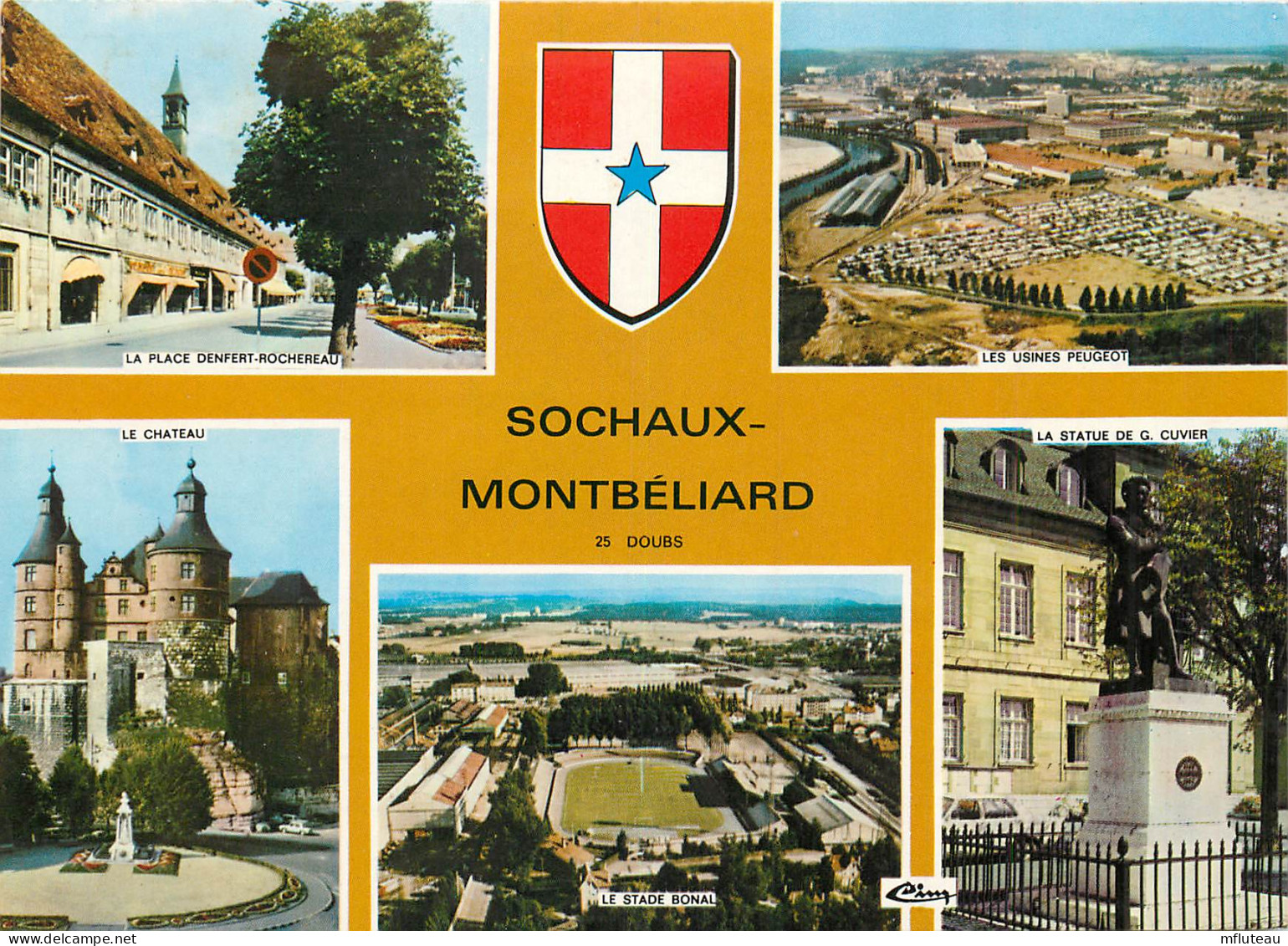 25* SOCHAUX MONTBELIARD  Multivues (CPM 10,5x15cm)   RL16,1375 - Sochaux