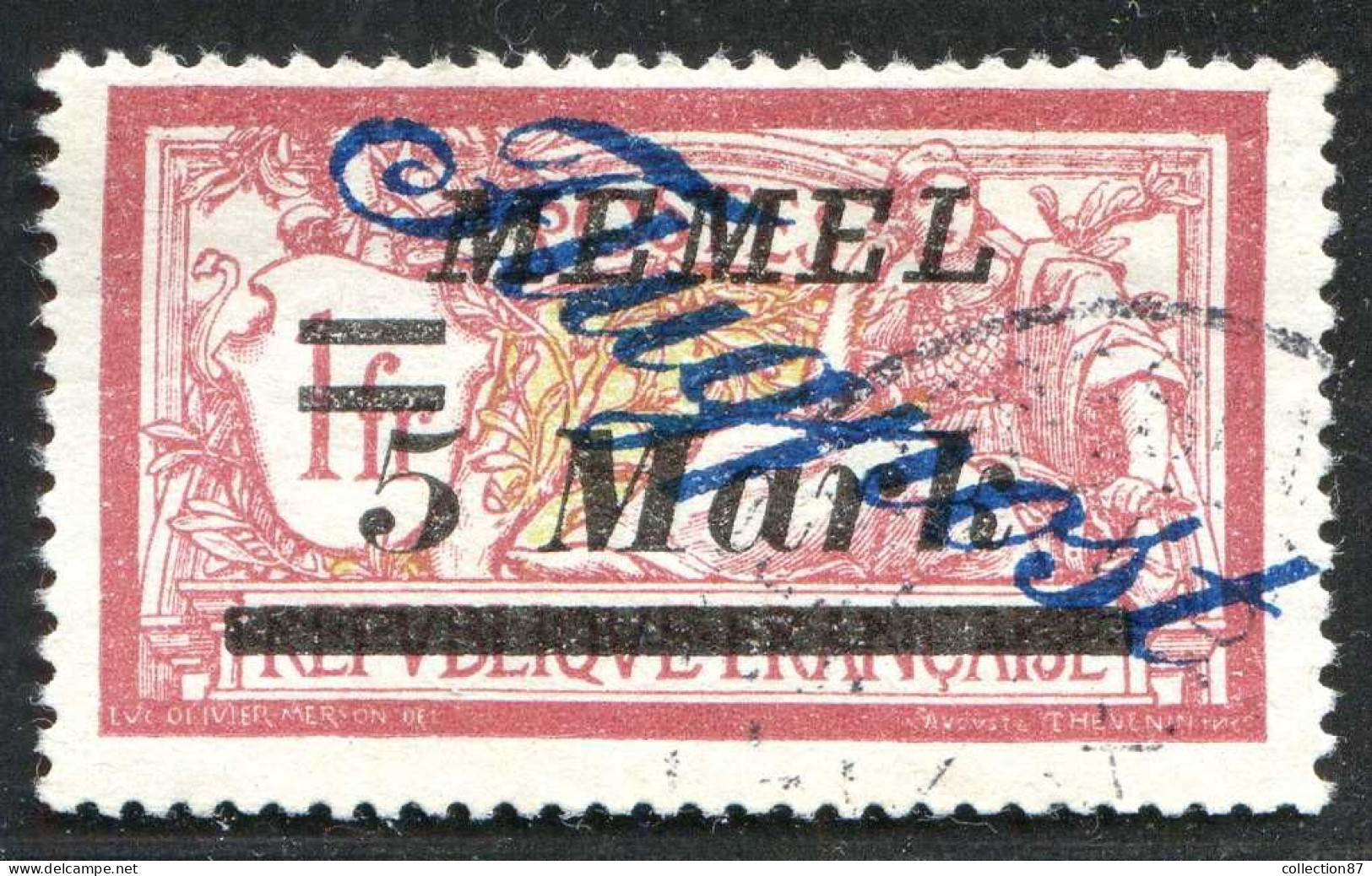 REF 090 > MEMEL < Yv PA N° 17 Ø < Oblitéré Dos Visible - Used Ø Air Mail - Used Stamps