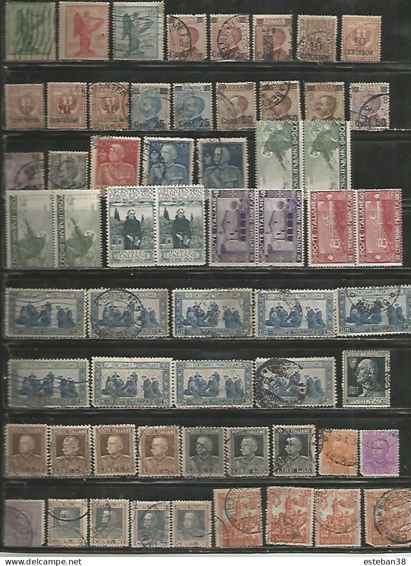 Italie Timbres Diverses - Collections