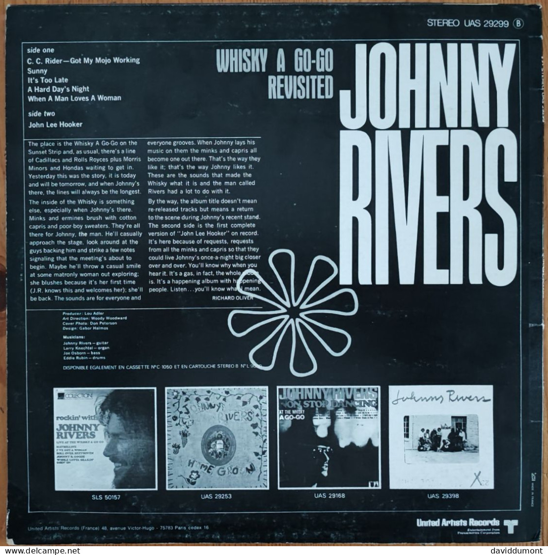 JOHNNY RIVERS - ALBUM LP 33 TOURS - Otros & Sin Clasificación
