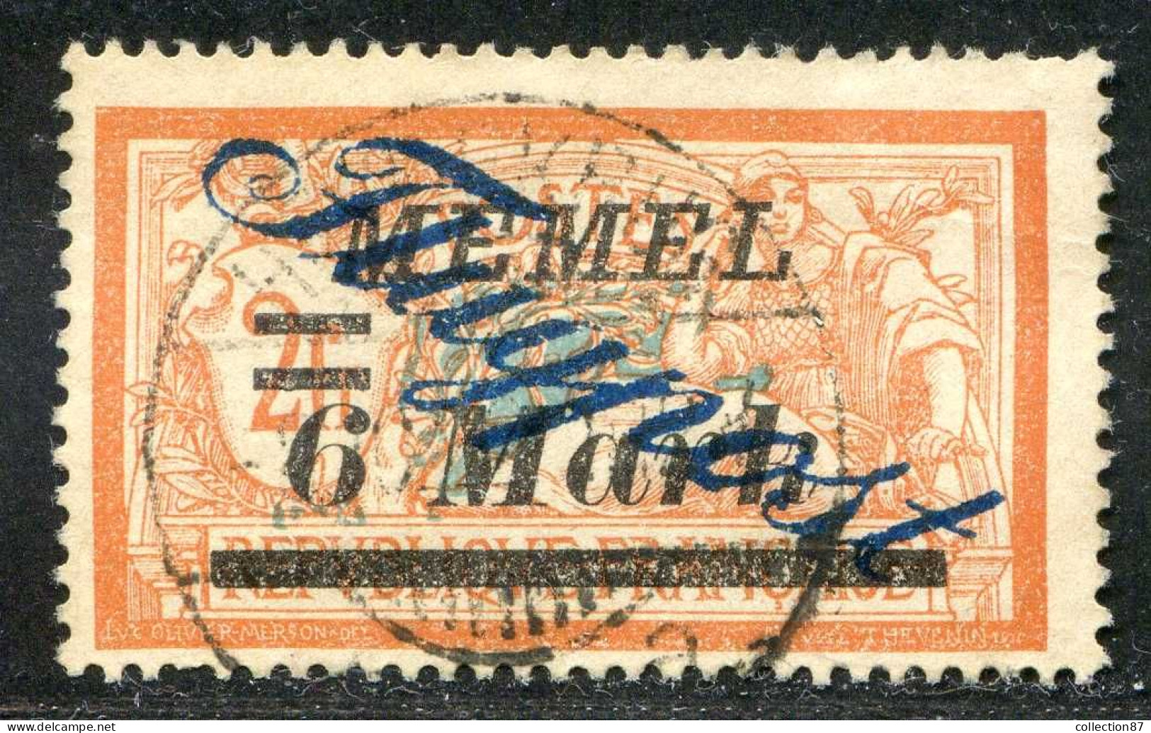 REF 090 > MEMEL < Yv PA N° 18 Ø < Oblitéré Dos Visible - Used Ø Air Mail - Used Stamps