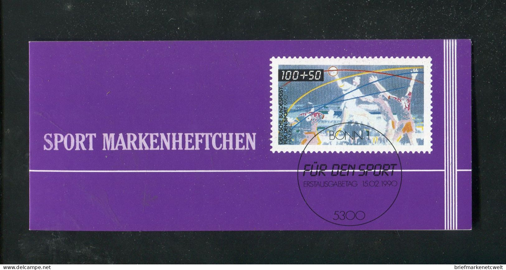 "BUNDESREPUBLIK DEUTSCHLAND" 1990, Sport-Markenheftchen Gestempelt (B1154) - 1971-2000