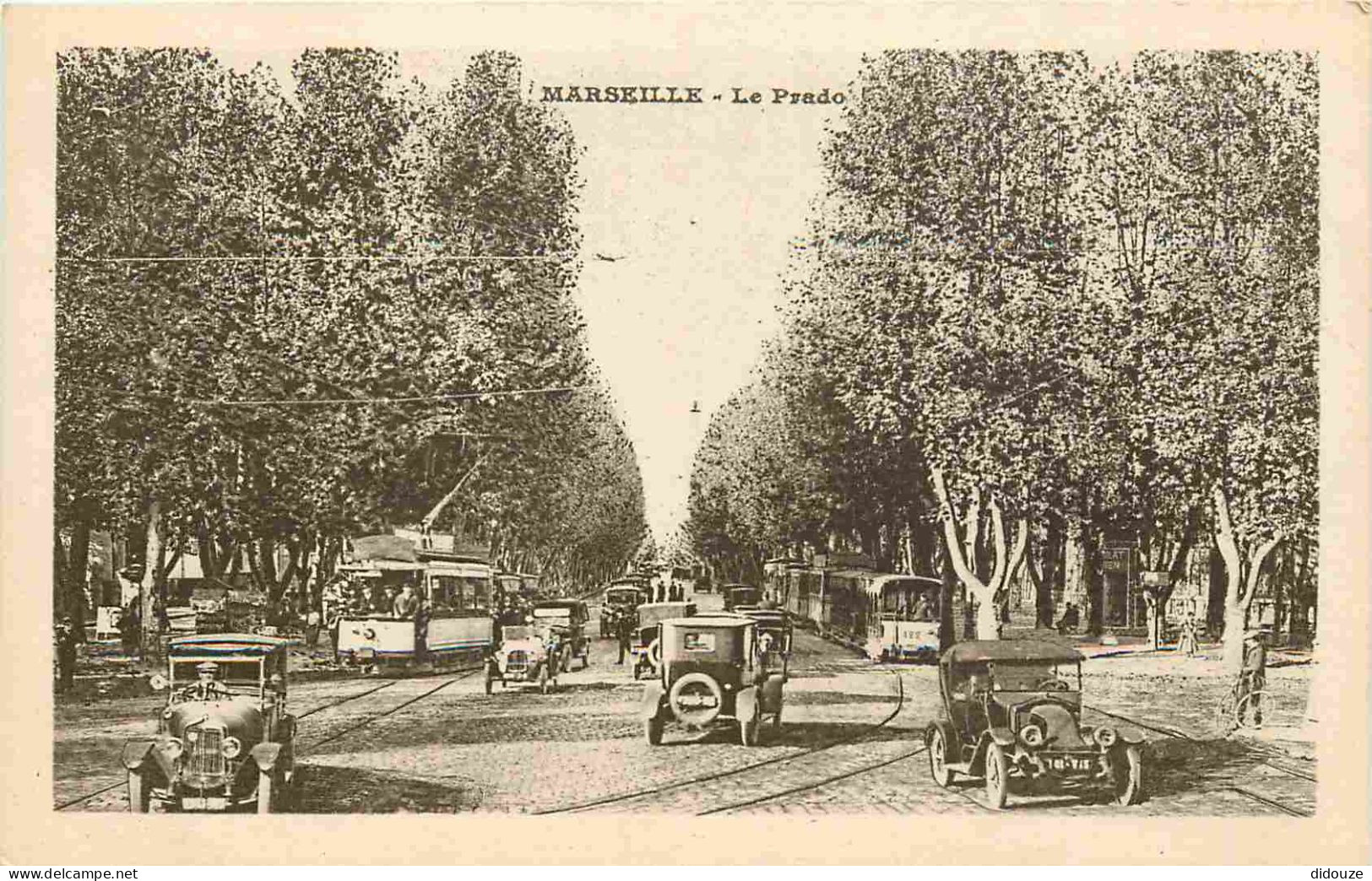 13 - Marseille - Le Prado - Animée - Tramway - Automobiles - CPA - Voir Scans Recto-Verso - Castellane, Prado, Menpenti, Rouet