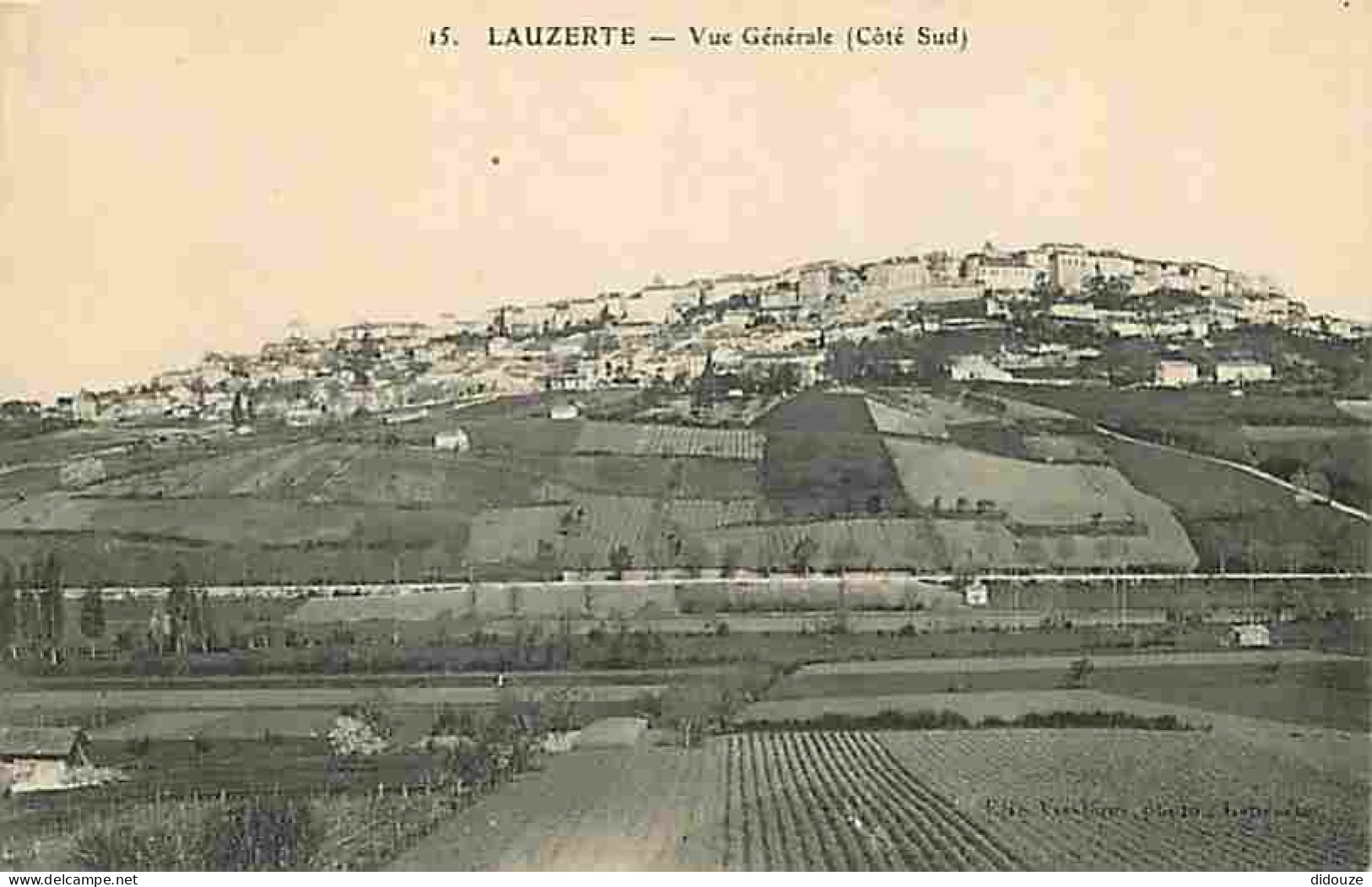 82 - Lauzerte - Vue Générale - Coté Sud - Correspondance - CPA - Voir Scans Recto-Verso - Lauzerte