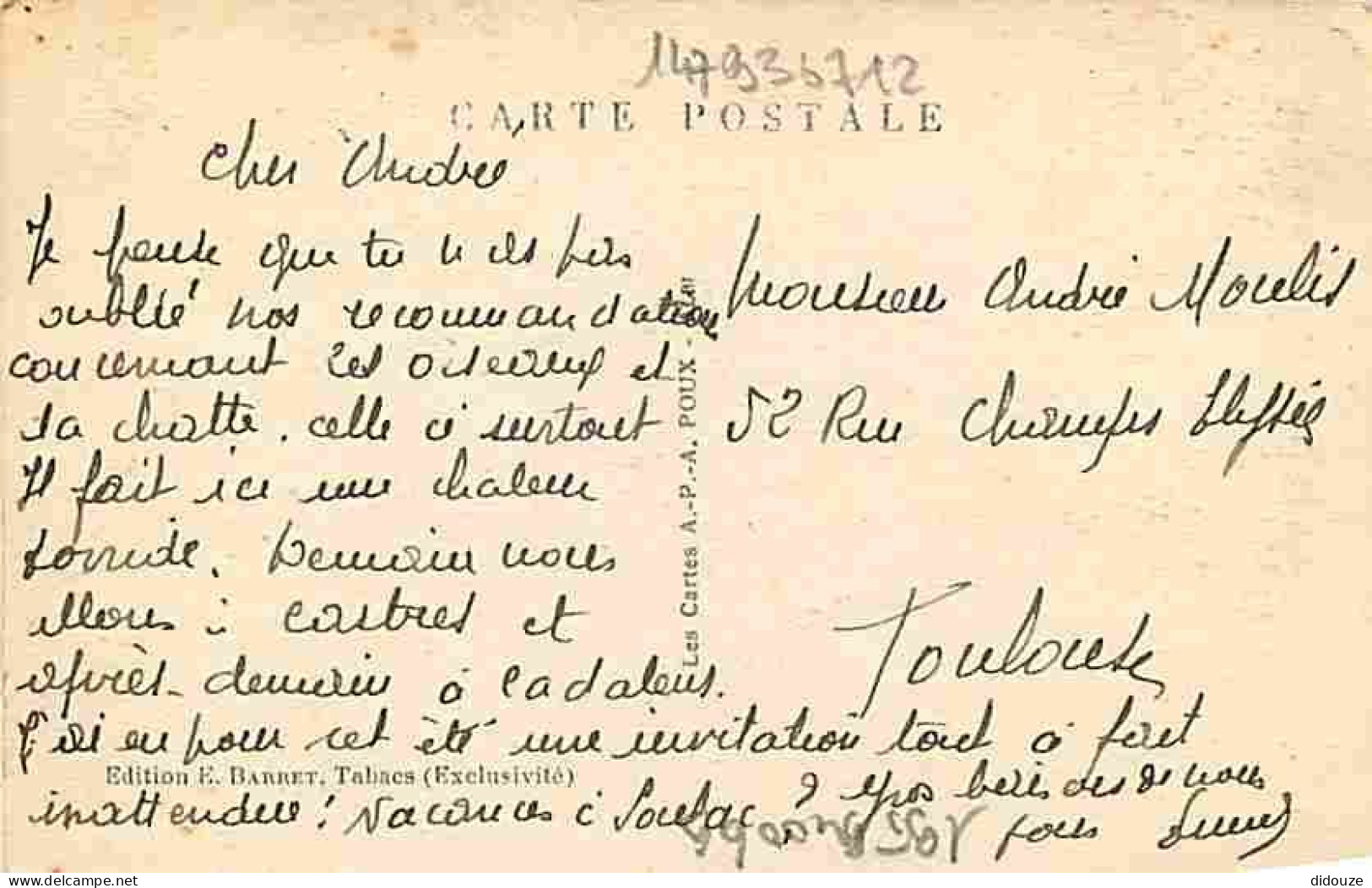 81 - Saint Paul Cap De Joux - Pont Et Château Scalibert - Correspondance - CPA - Voir Scans Recto-Verso - Saint Paul Cap De Joux