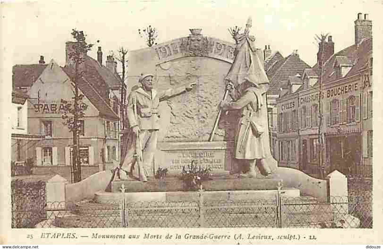 62 - Etaples - Monument Aux Morts De La Grande Guerre - Ecrite En 1930 - CPA - Voir Scans Recto-Verso - Etaples