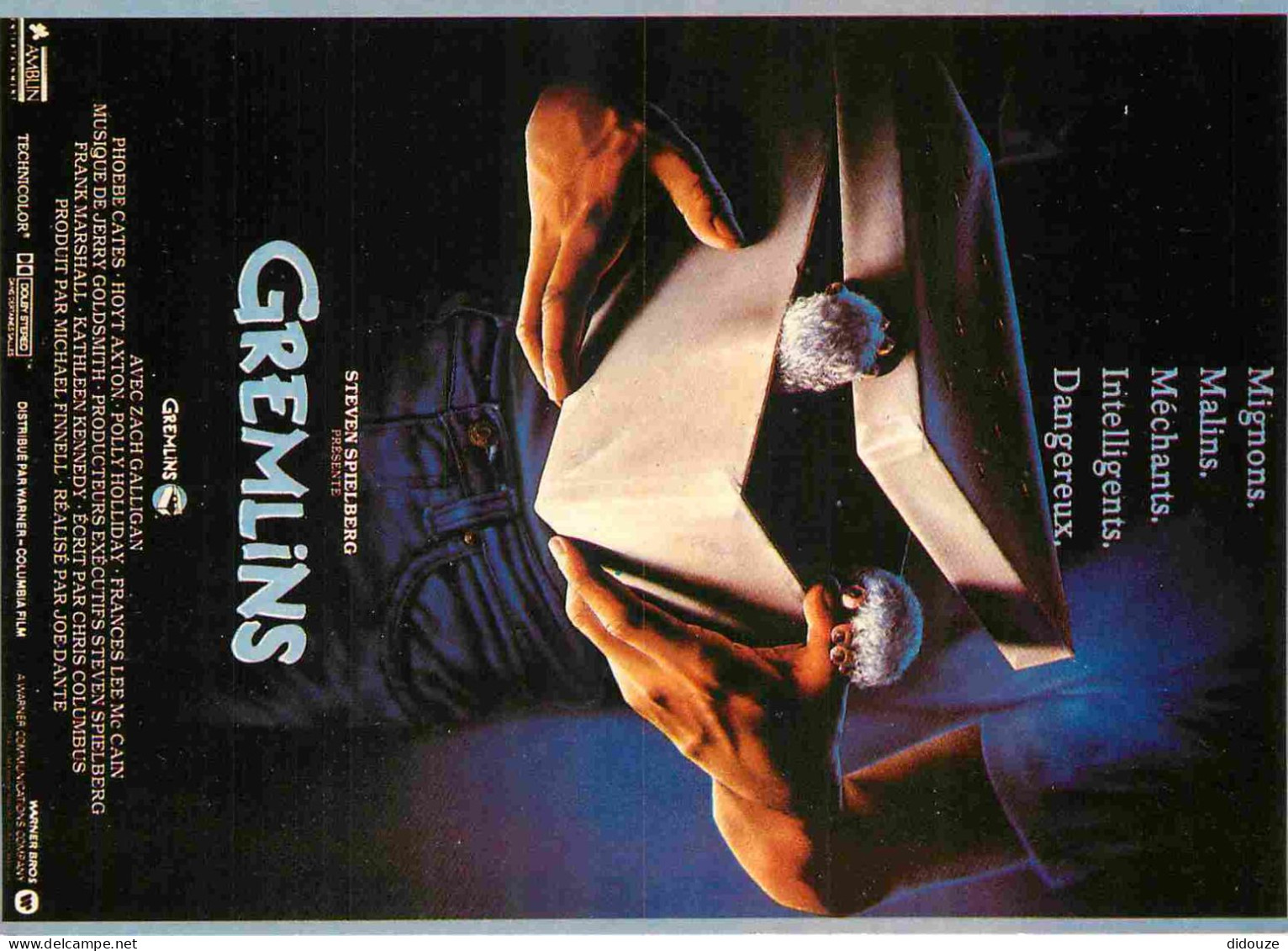 Cinema - Affiche De Film - Gremlins - Steven Spielberg - CPM - Carte Neuve - Voir Scans Recto-Verso - Affiches Sur Carte