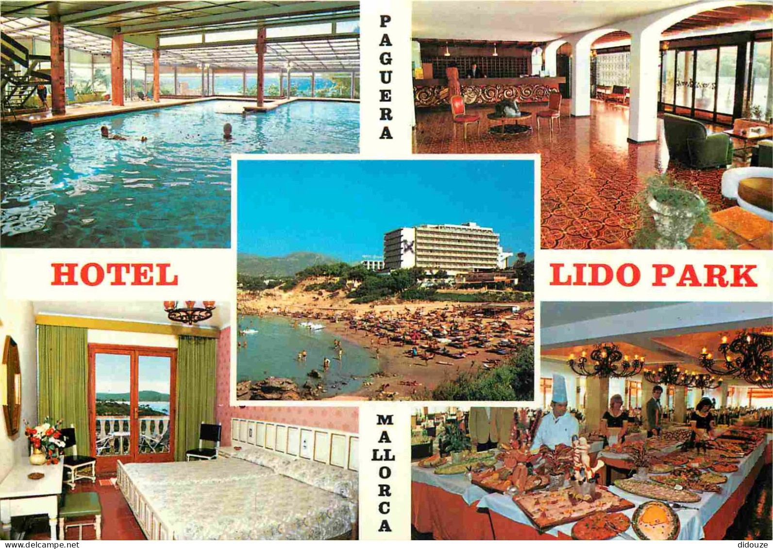 Espagne - Espana - Islas Baleares - Mallorca - Paguera - Hotel Lido Park - Multivues - Salle De Restaurant - Piscine - C - Mallorca