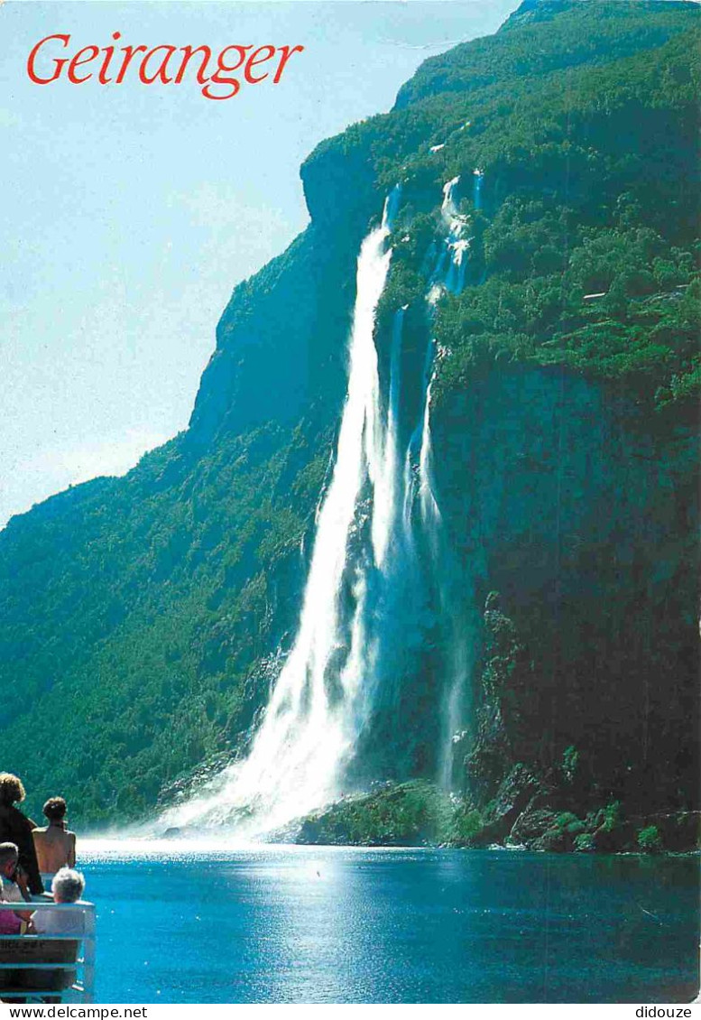 Norvège - Geiranger De Syv Sostre - The Geiranger Fjord - The Seven Sisters - Cascade - Norge - Norway - CPM - Voir Scan - Norway