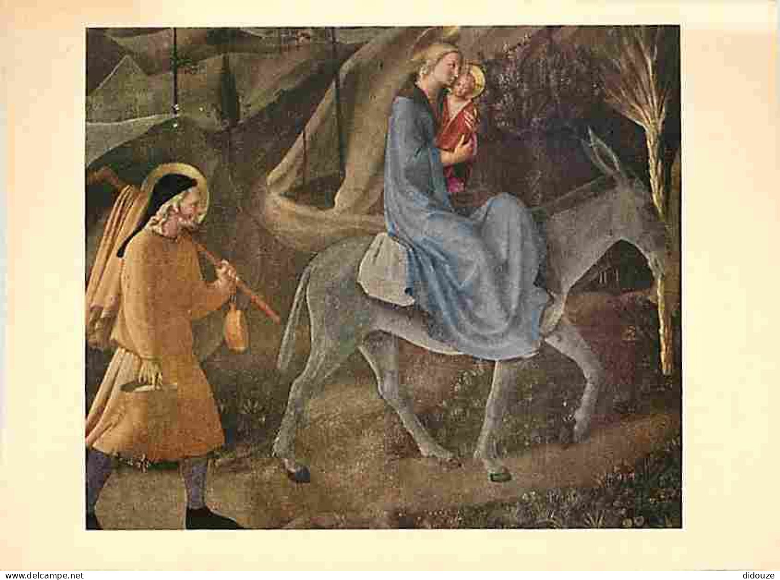 Art - Peinture Religieuse - Florence - Firenze - San Marco - Fra Beato Angelico - The Flight Into Egypt - Détail - CPM - - Quadri, Vetrate E Statue