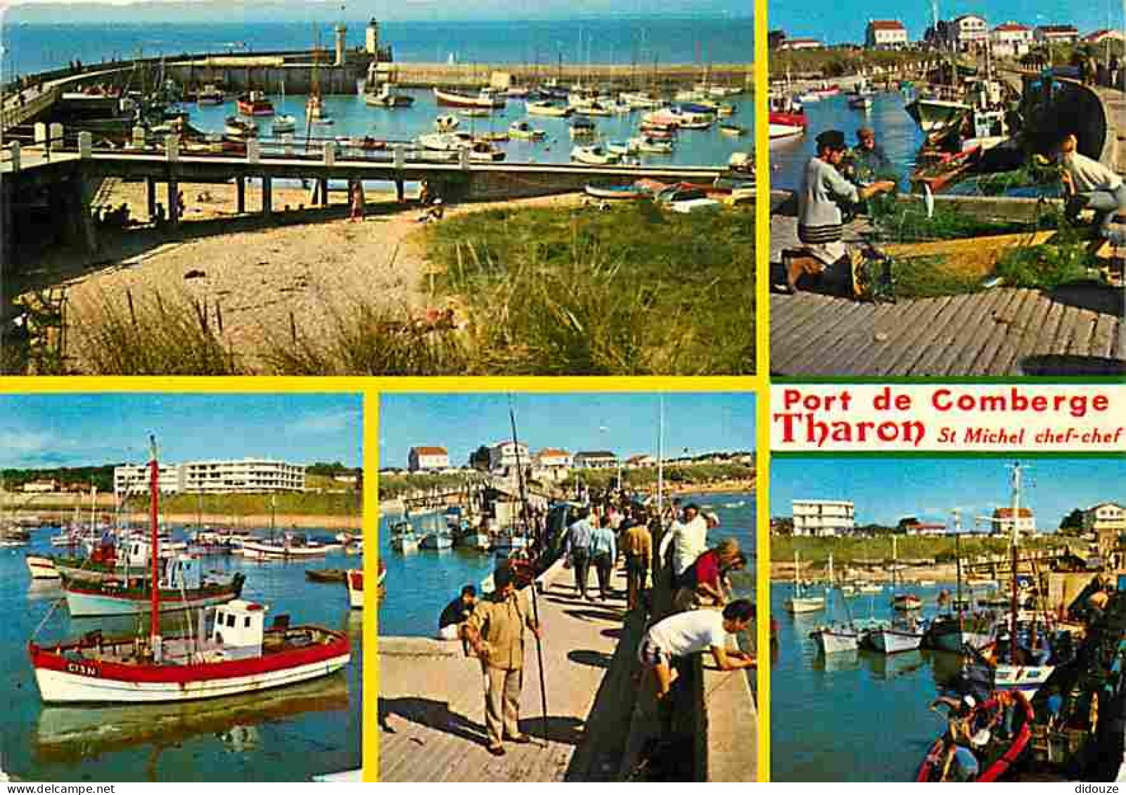 44 - Tharon Plage Saint Michel Chef Chef - Multivues - Bateaux - Pecheurs - CPM - Voir Scans Recto-Verso - Saint-Michel-Chef-Chef