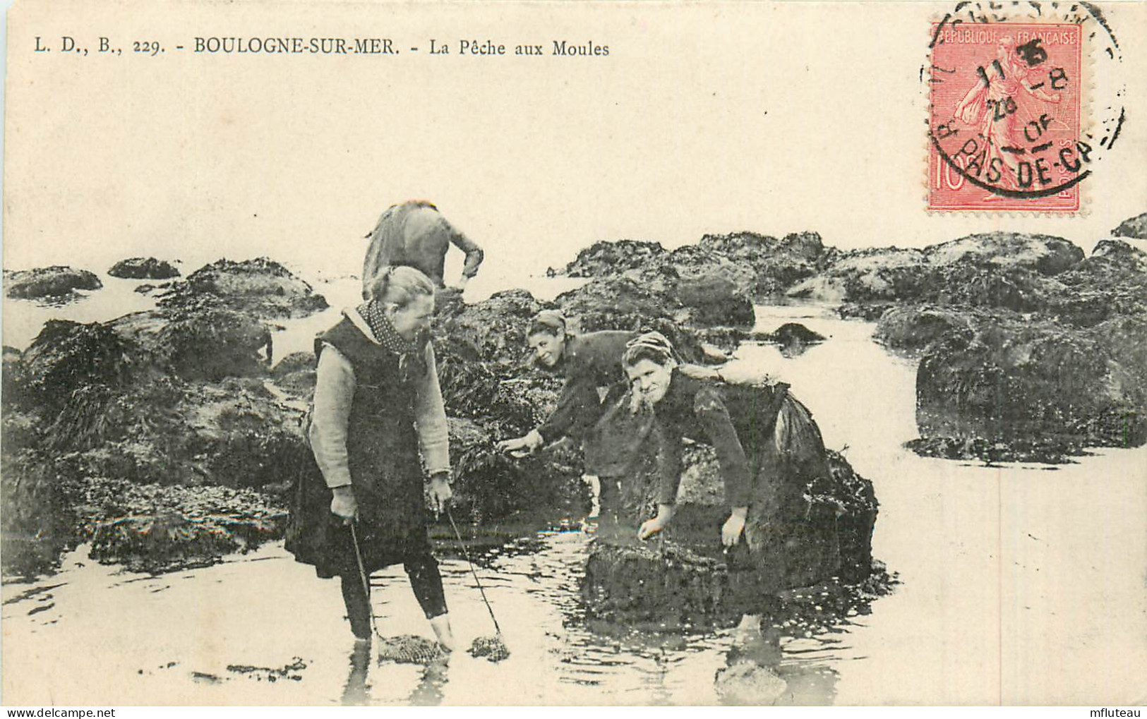 62* BOULOGNE S/MER     La Peche Aux Moules   RL42,0728 - Pêche