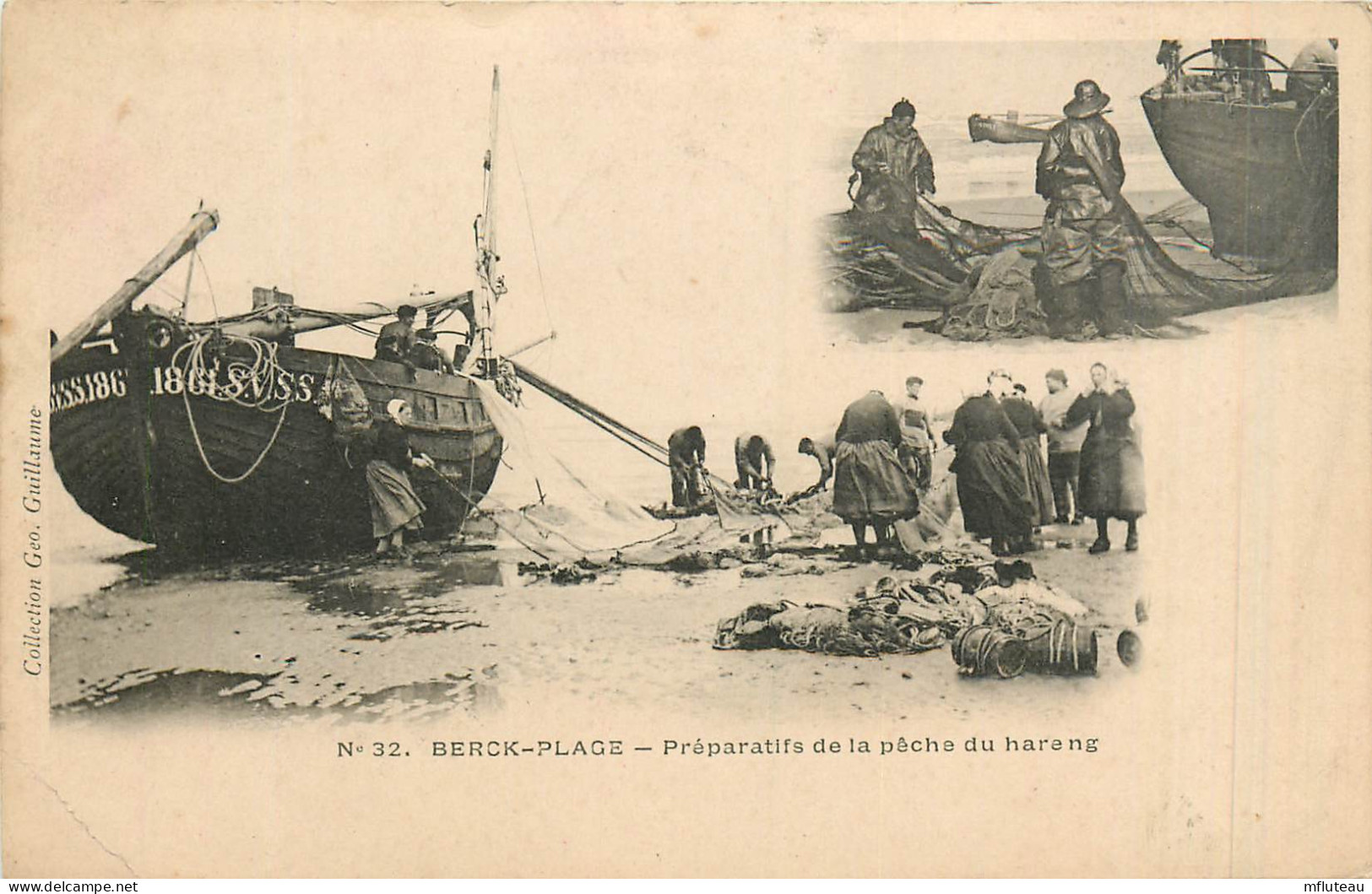 62* BERCK PLAGE   Preparatifs De La Peche Au Hareng          RL42,0712 - Pêche