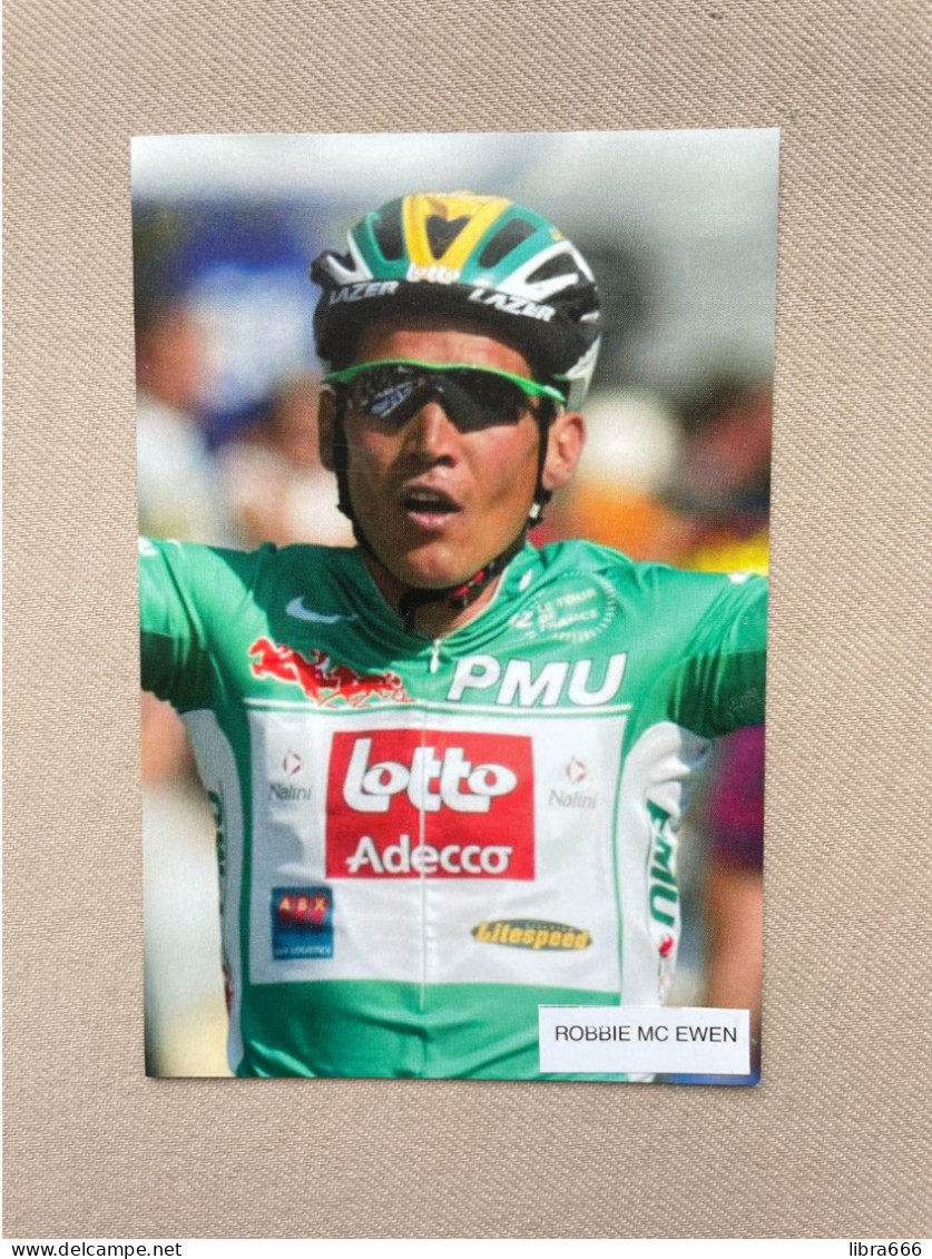 MCEWEN Robbie / Wielrennen - Cyclisme / 14,5 X 9,5 Cm. - Deportes