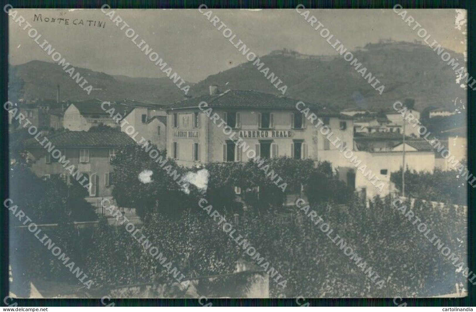 Pistoia Montecatini Albergo Reale ABRASA Foto Cartolina WX2322 - Pistoia