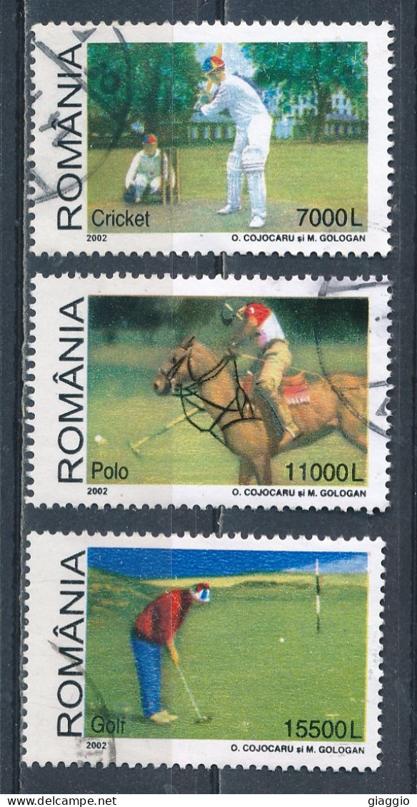 °°° ROMANIA - Y&T N° 4758/60 - 2002 °°° - Gebruikt