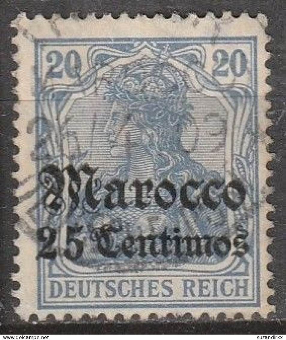 Marokko   .    Michel   .      37        .   O      .      Gestempelt - Deutsche Post In Marokko