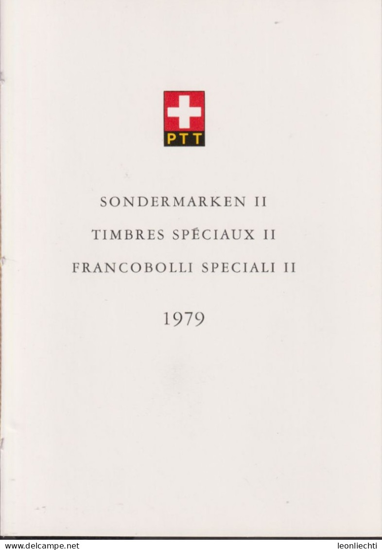 1979 Schweiz PTT Faltblatt Nr.169, ET ° Mi:CH 1161-1164, Zum:CH 632-635,  Sonderpostmarken II - Brieven En Documenten