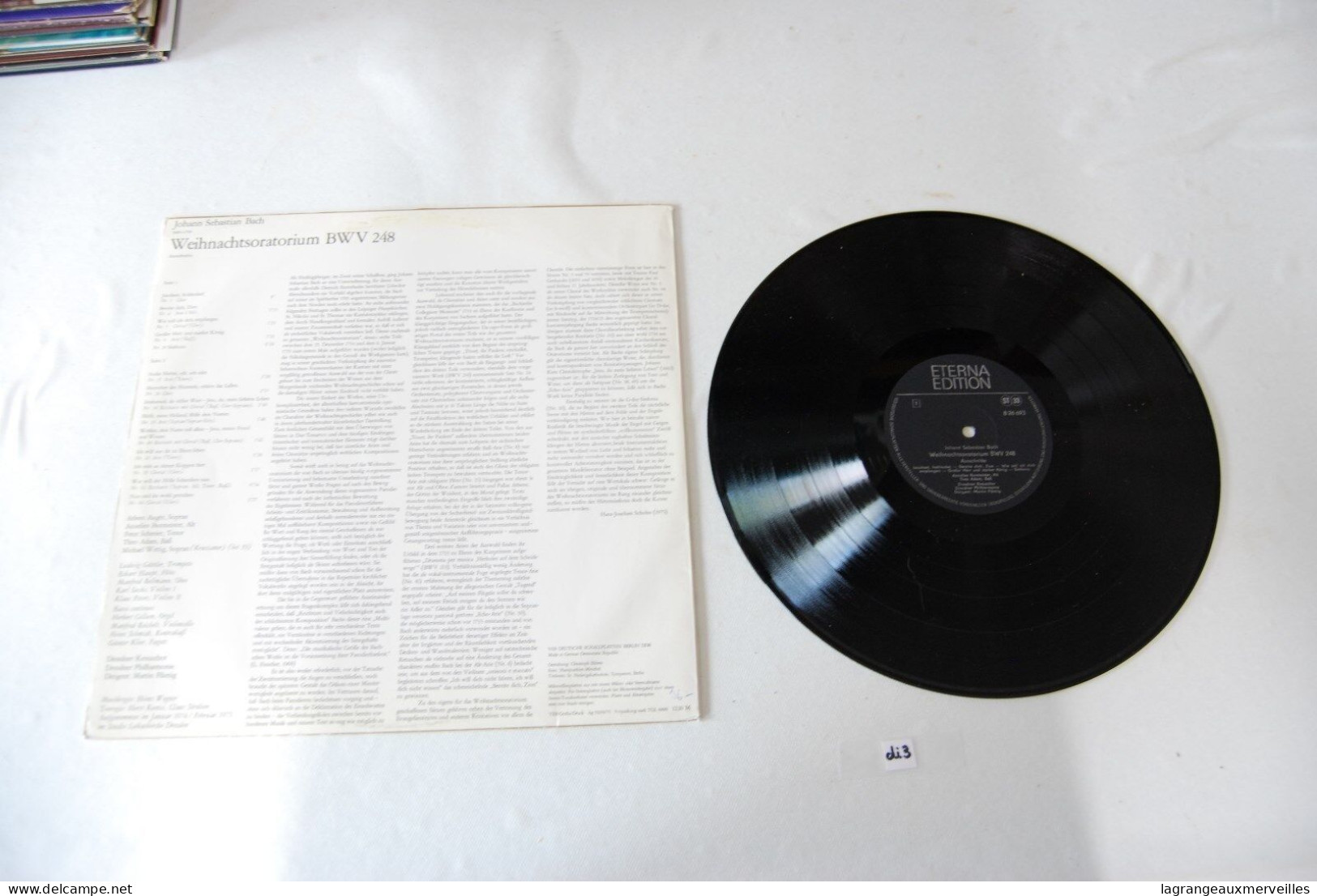 Di3- Vinyl 33 T - BACH - Musique Classique - Classique