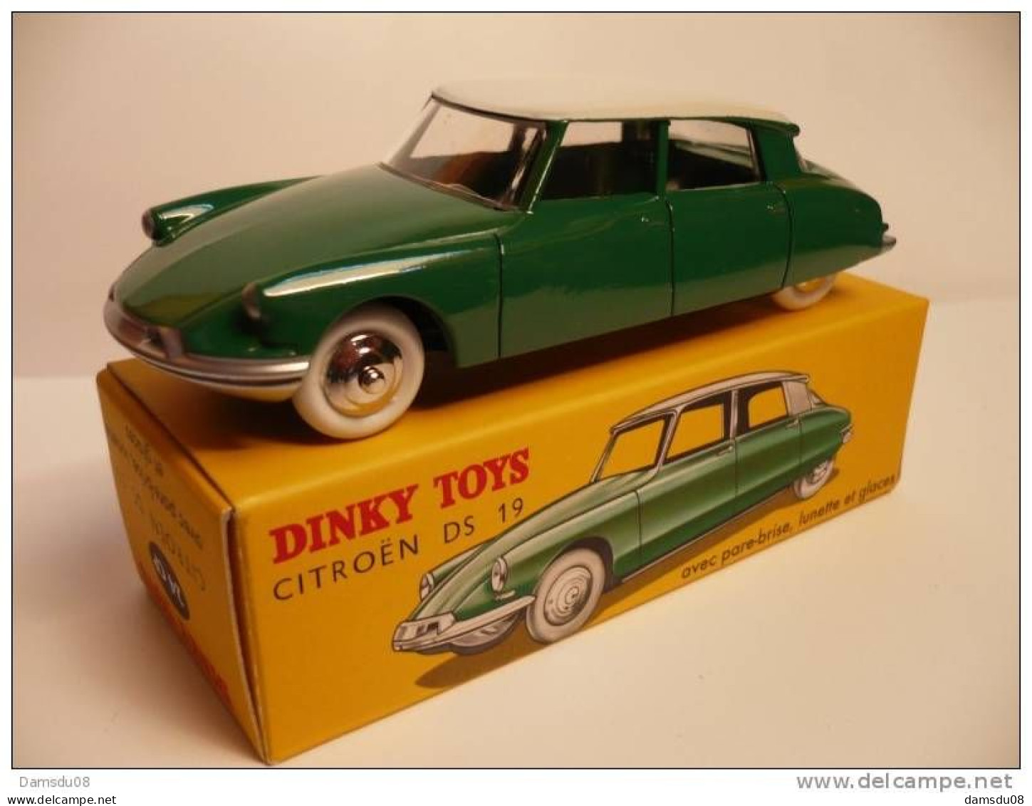 Dinky Toy Atlas Citroen DS Verte Réf 24CP Echelle 1/43 En Boite - Dinky