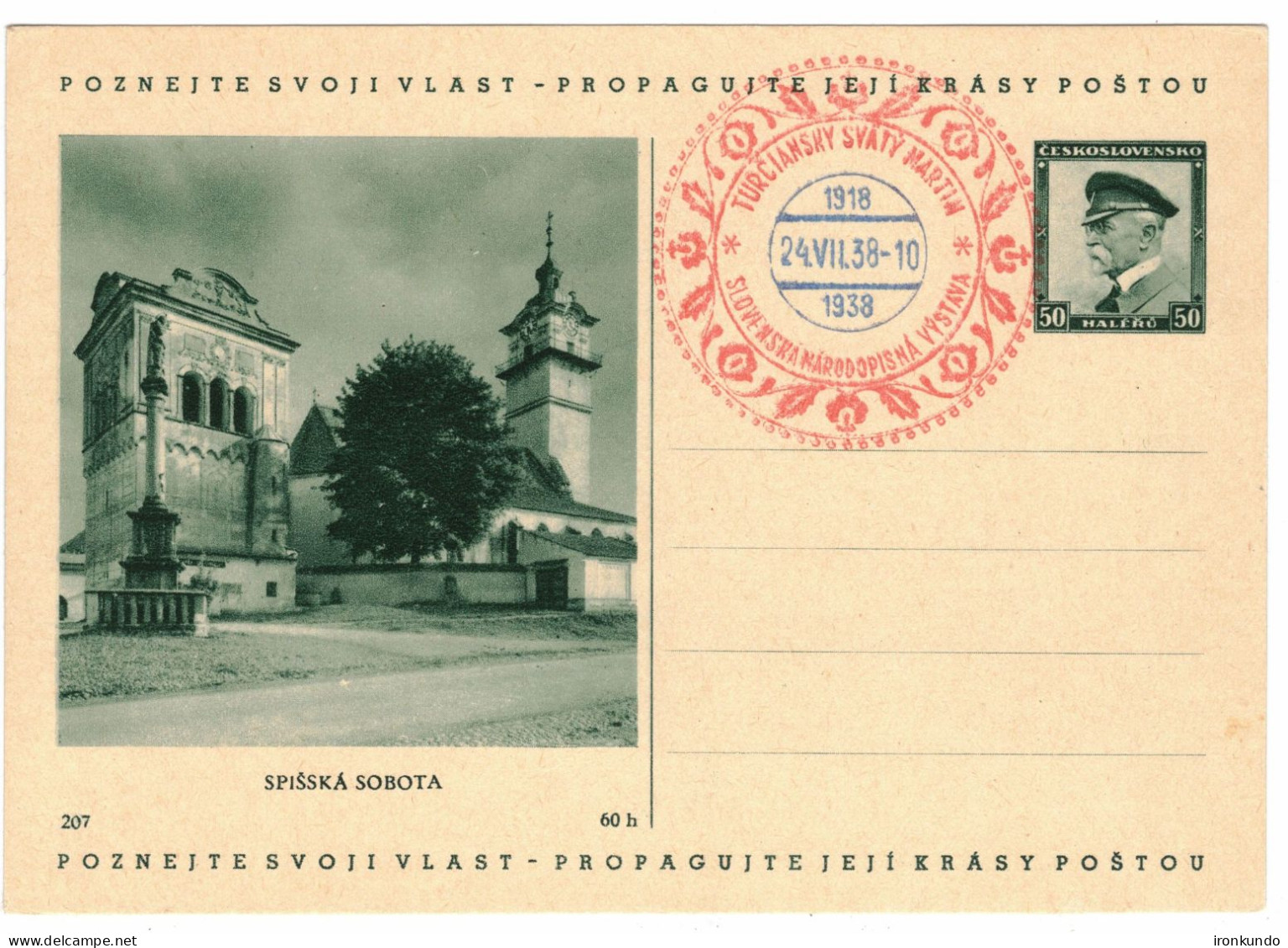 Illustrated Postal Card Spišská Sobota - PC Martin  CDV69 207 - Postkaarten