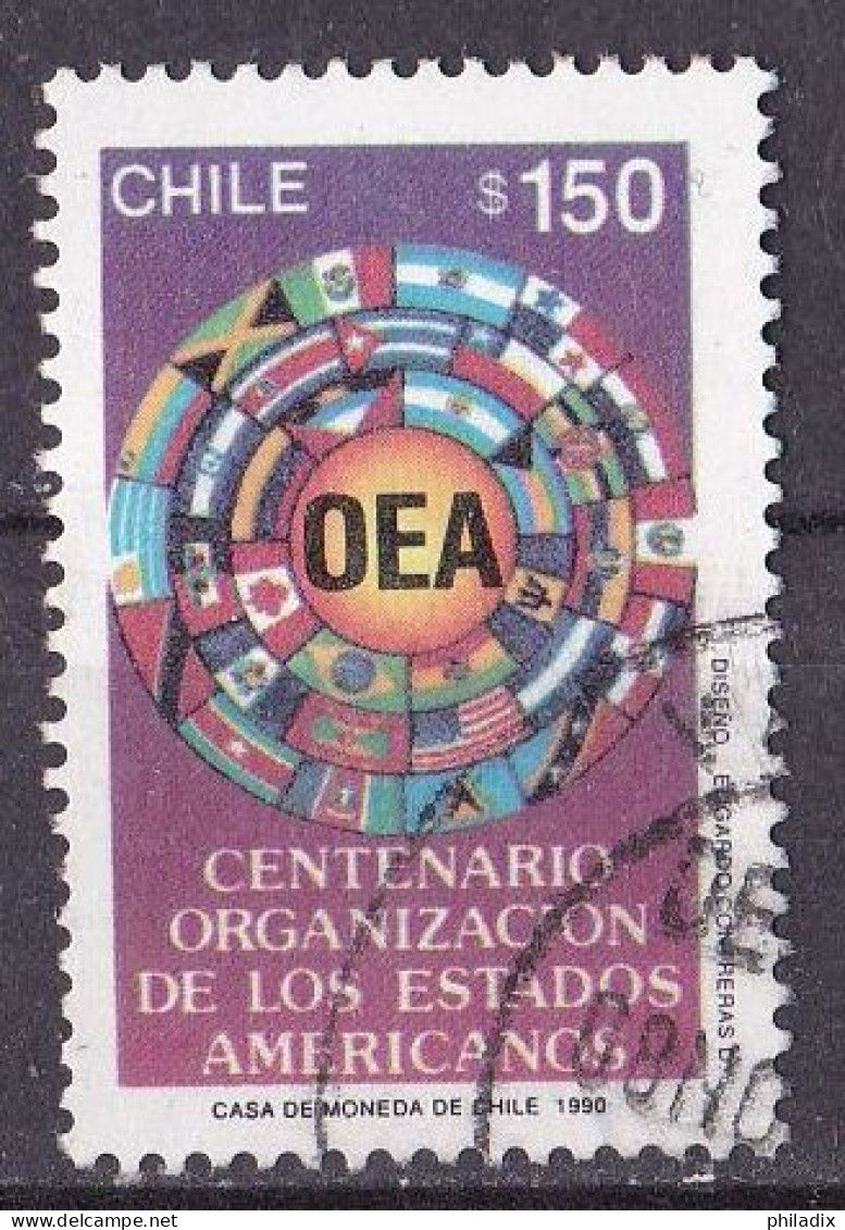 Chile Marke Von 1990 O/used (A5-9) - Chile