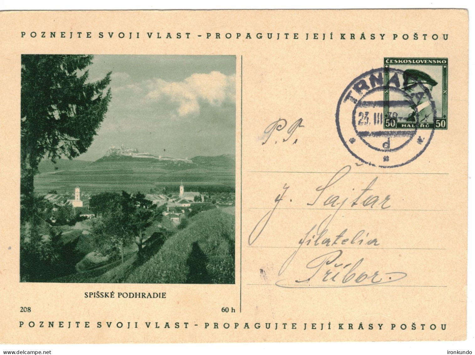 Illustrated Postal Card Spišské Podhradie - PC Trnava CDV69 208 - Postkaarten